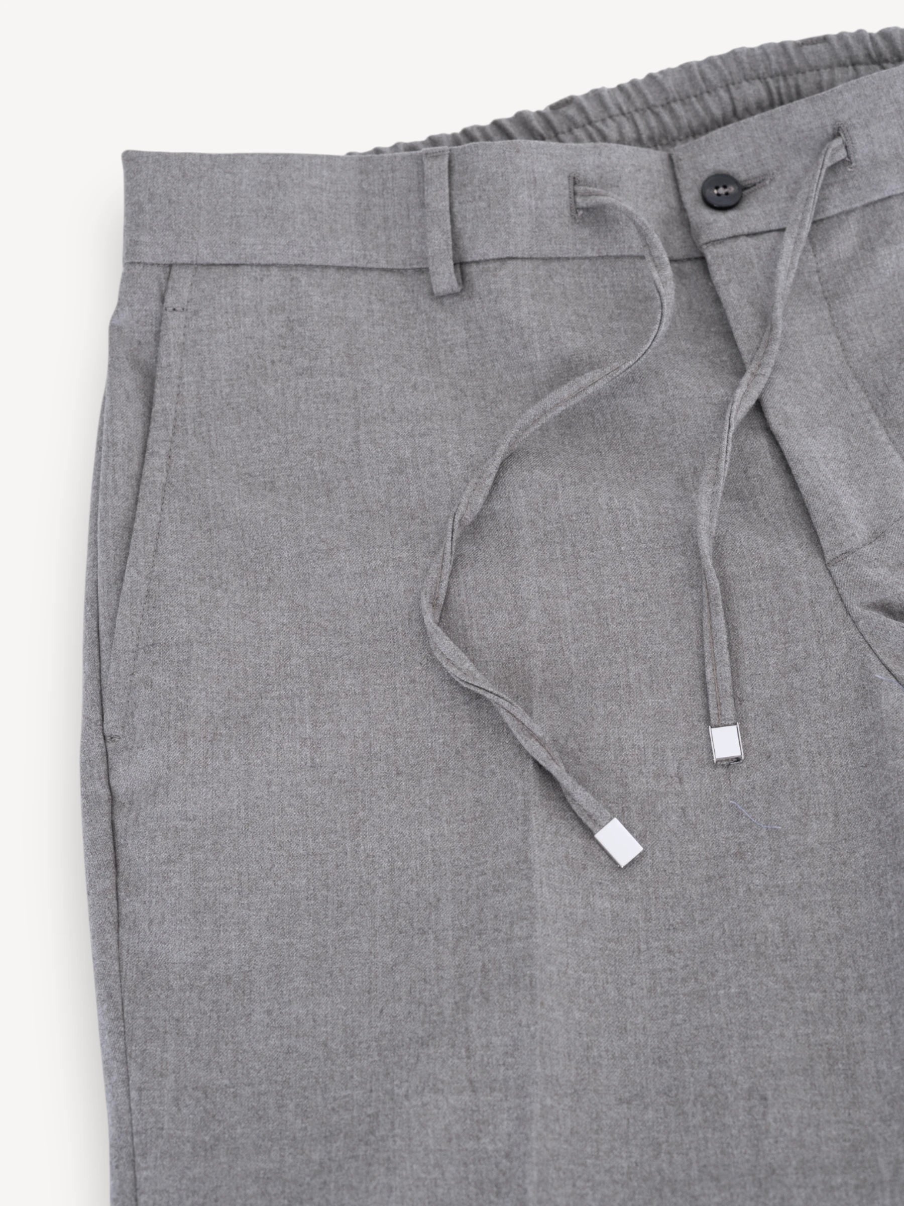 Spiaggia Flannel Pantalon - Lichtgrijs