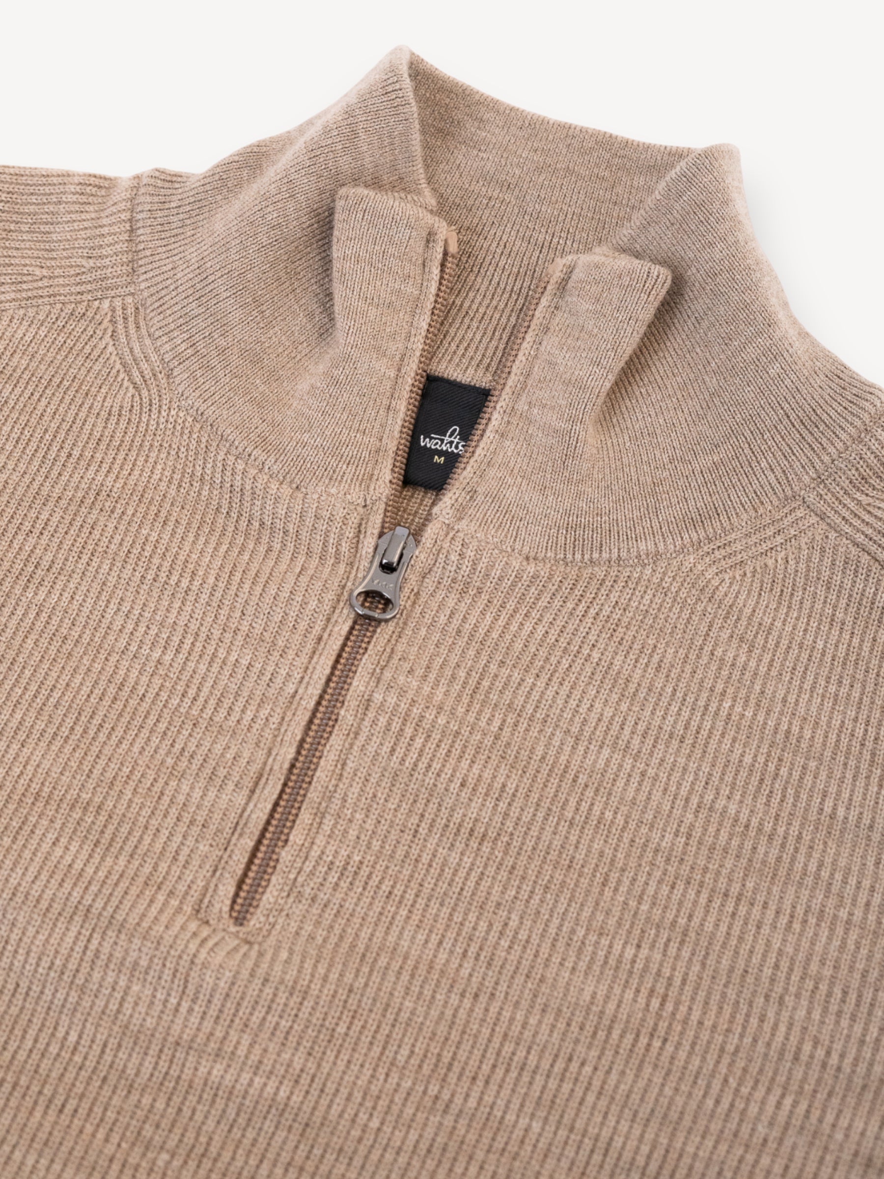 Hodge Half Zip Pullover - Mid Camel