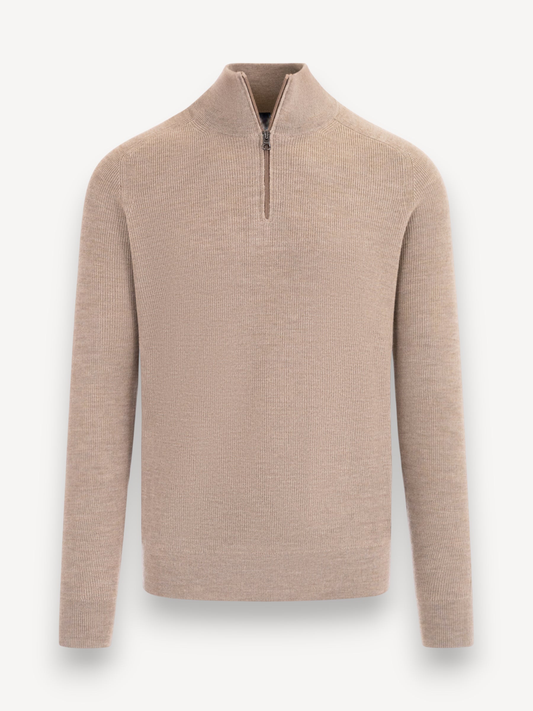 Hodge Half Zip Pullover - Mid Camel