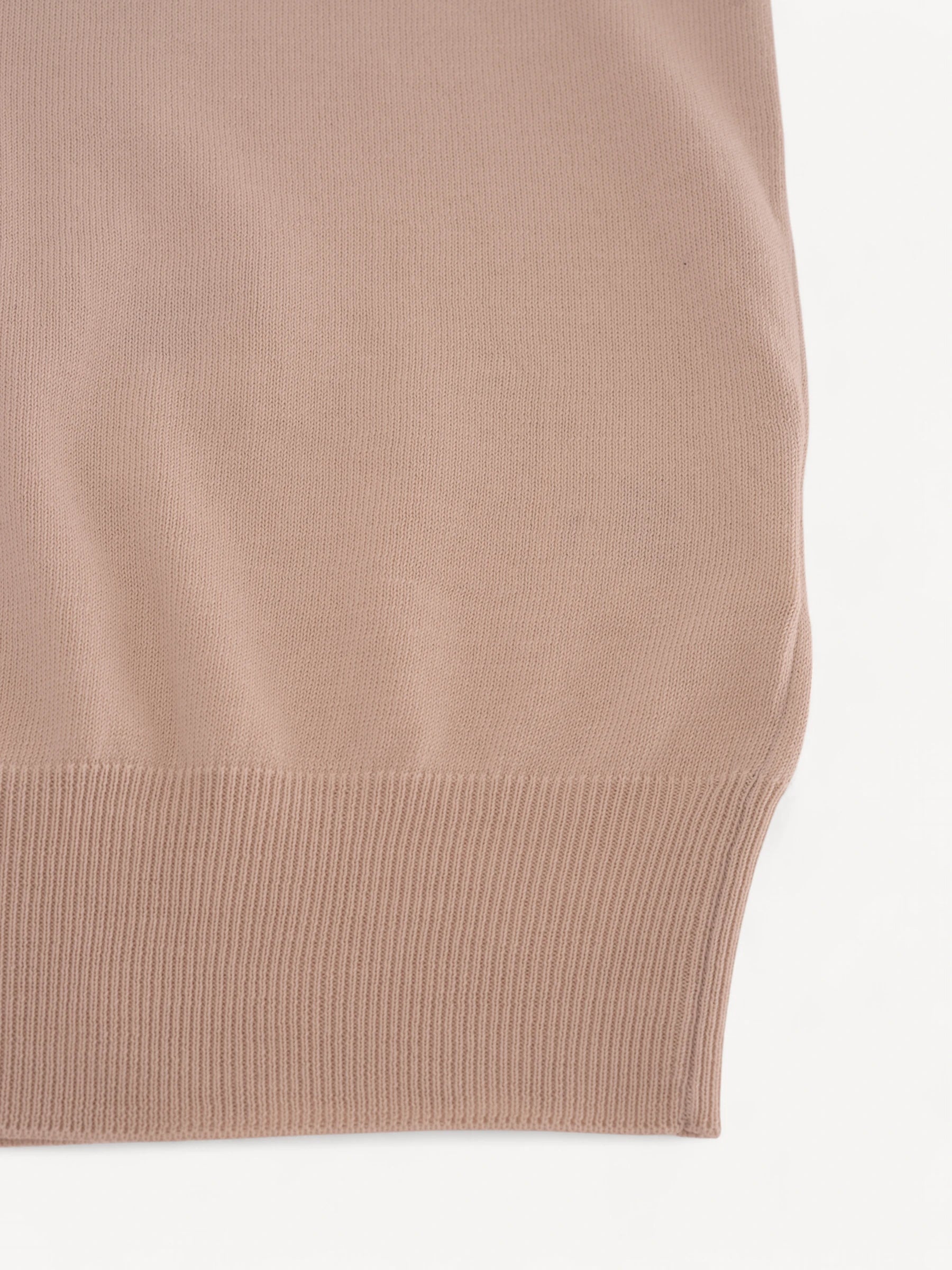 Knitted T-Shirt - Beige