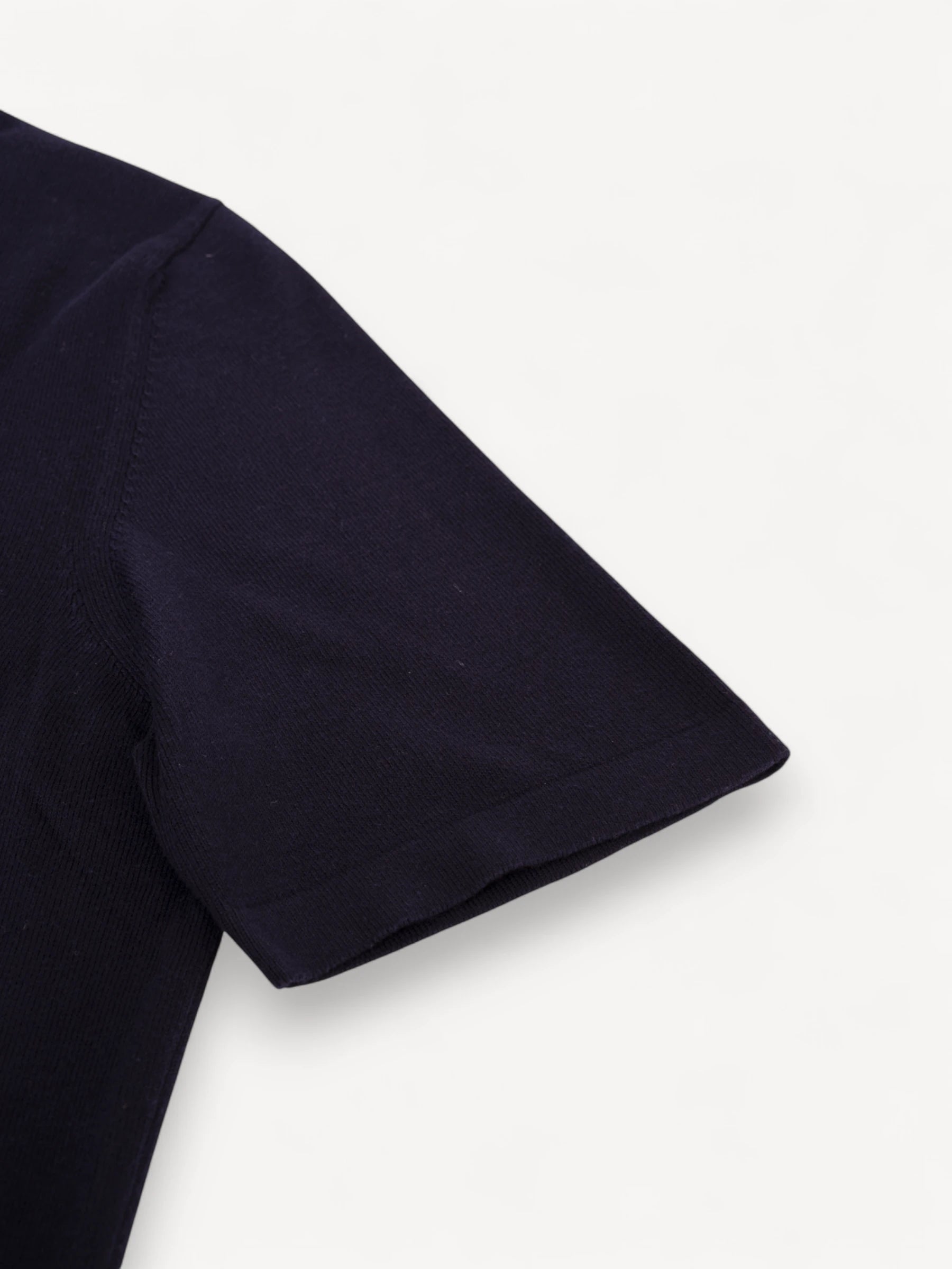 Knitted T-Shirt - Donkerblauw