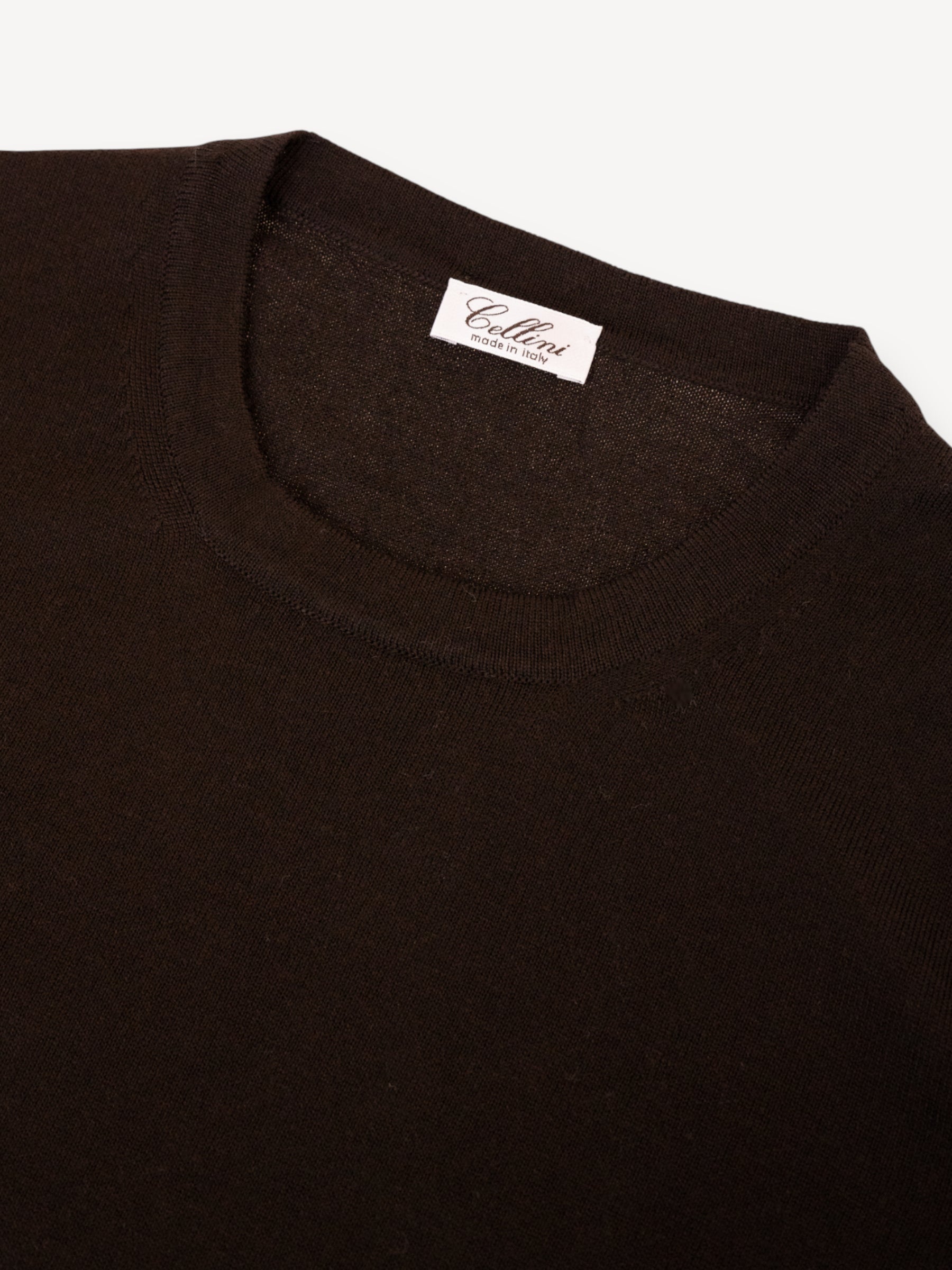 Merino Crewneck - Donkerbruin