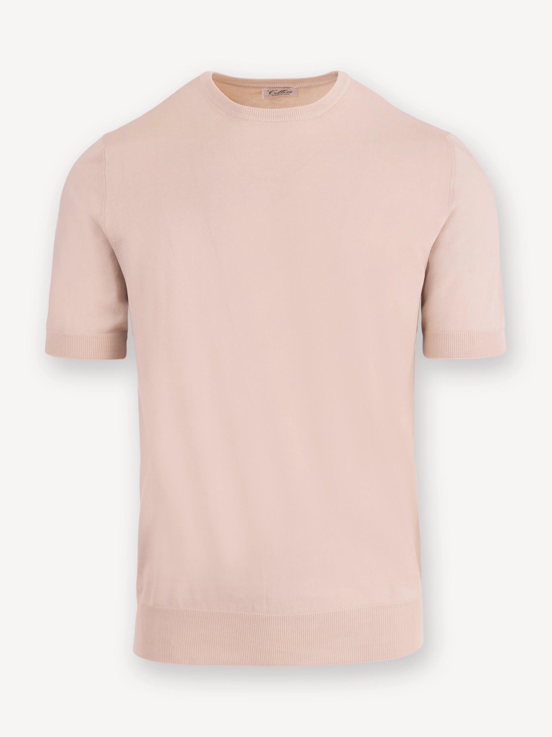 Knitted T-Shirt - Beige