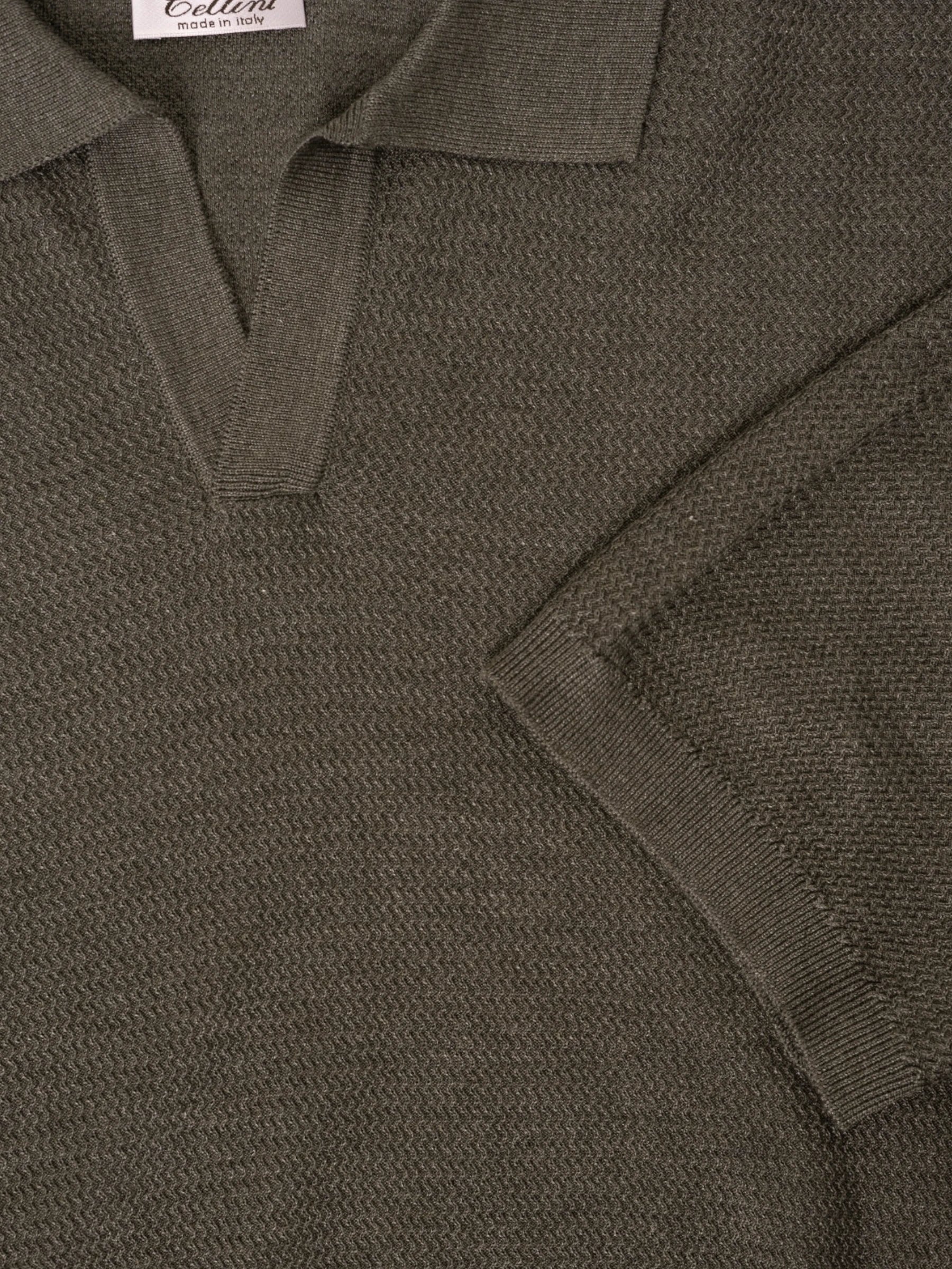 Polo Buttonless - Olijfgroen