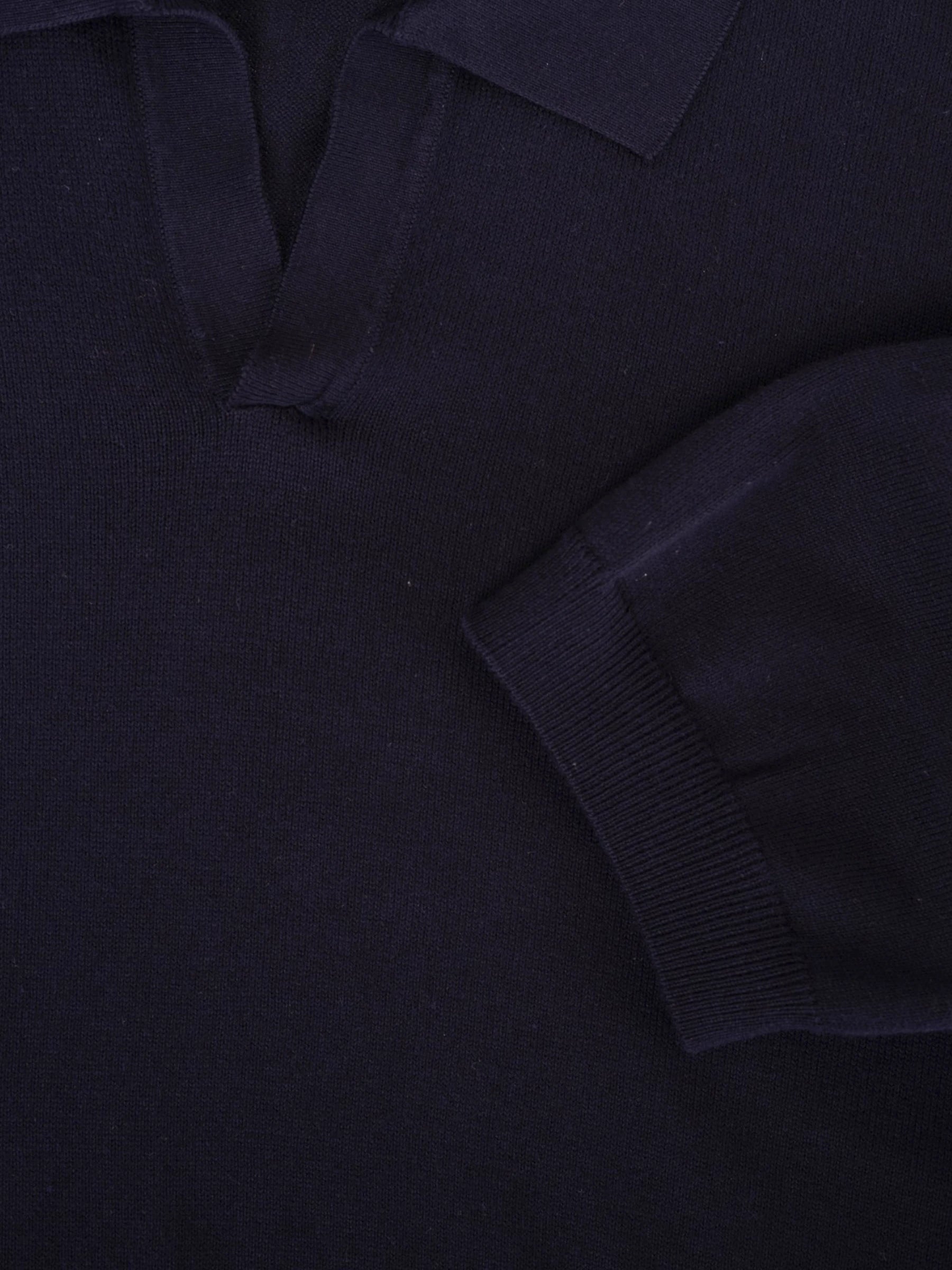 Polo Buttonless - Donkerblauw
