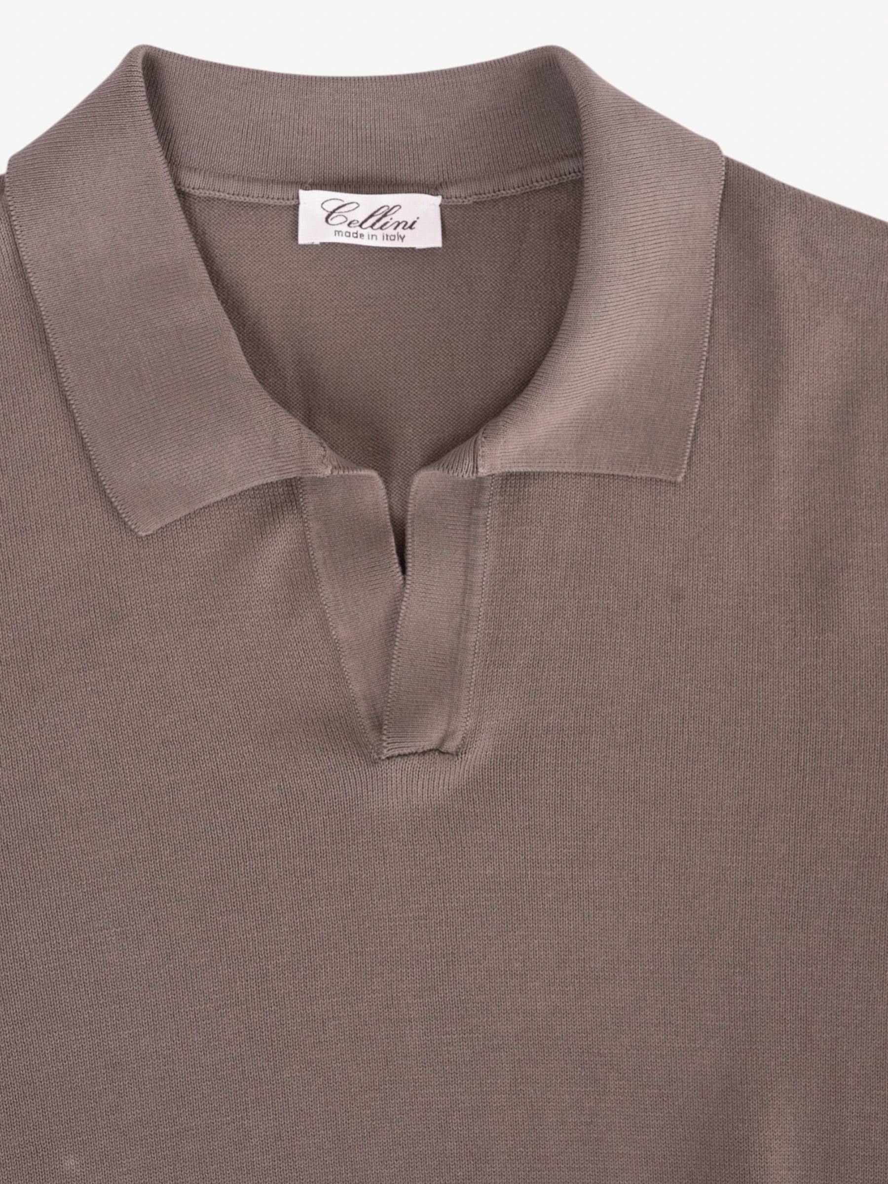 Polo Buttonless - Taupe