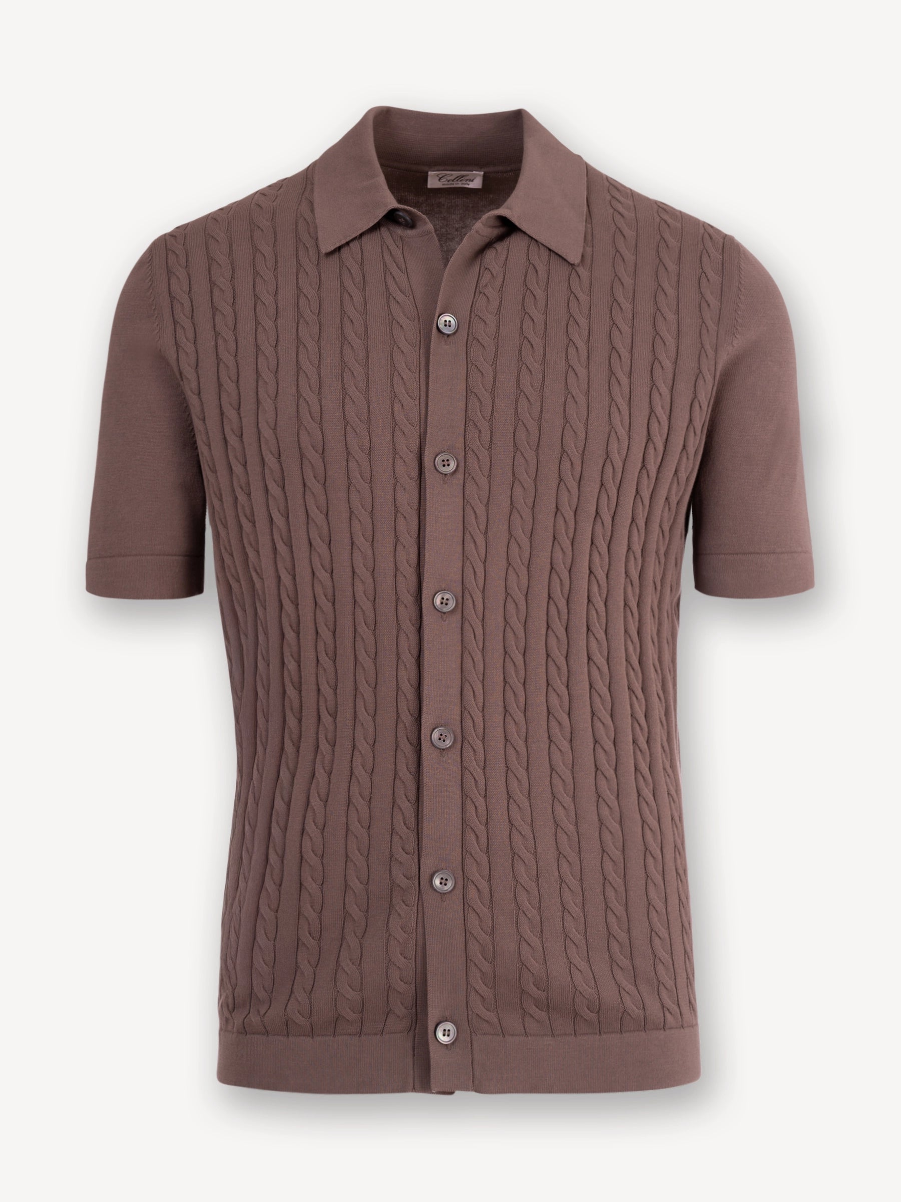 Shirt Korte Mouw - Bruin