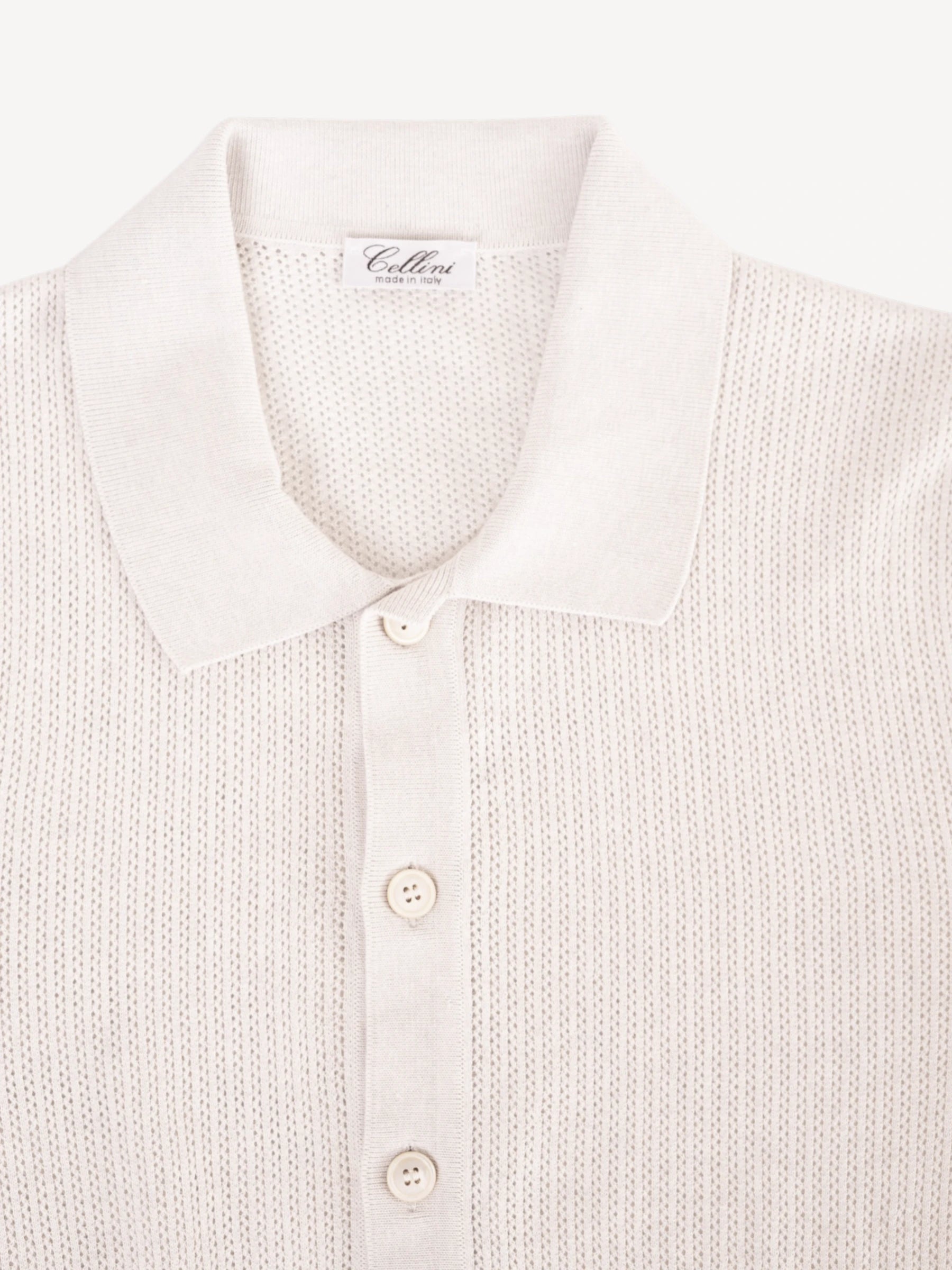 Knitted Shirt - Ecru