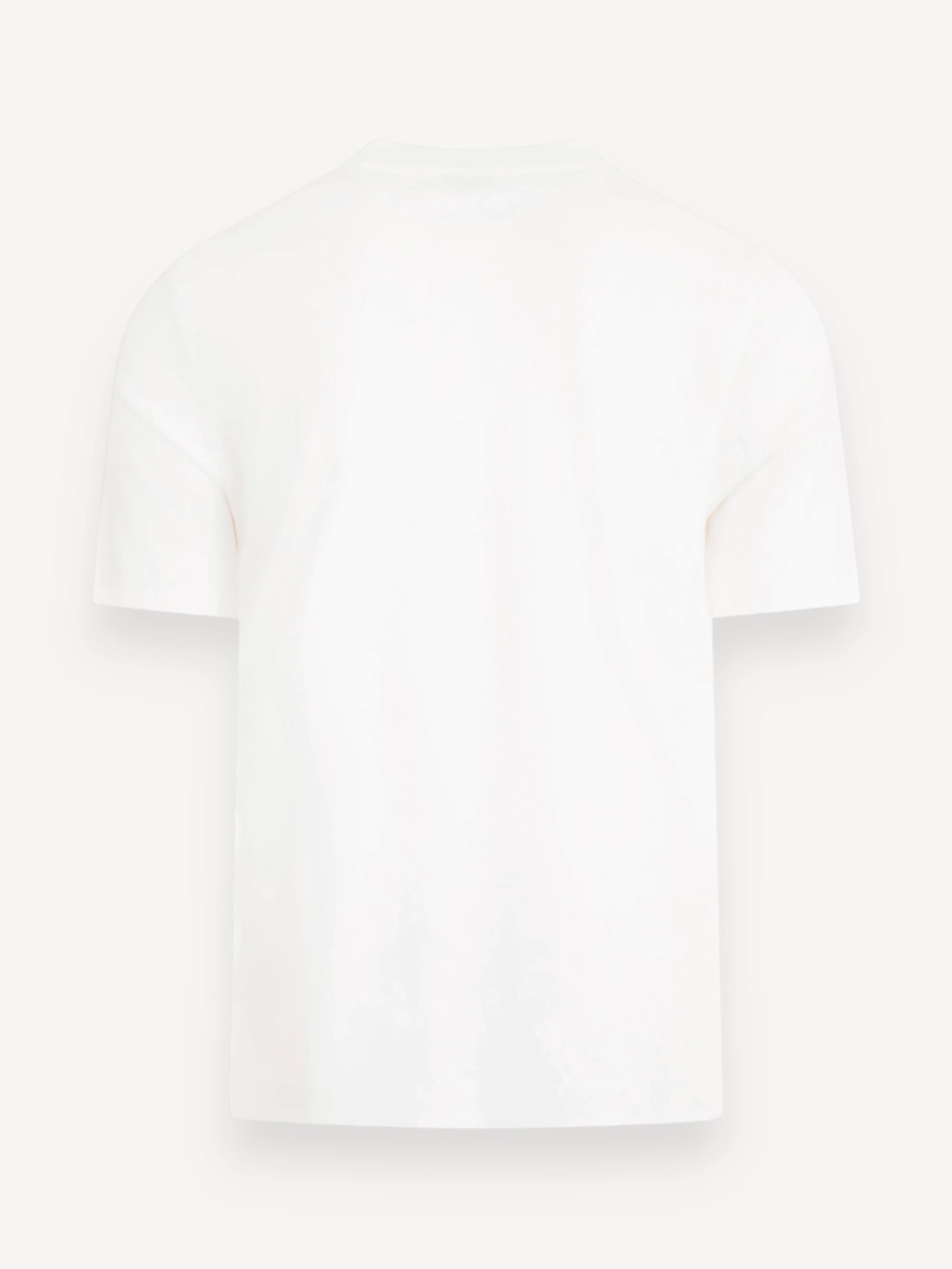 T-shirt Gemerceriseerd Katoen - Ivoor