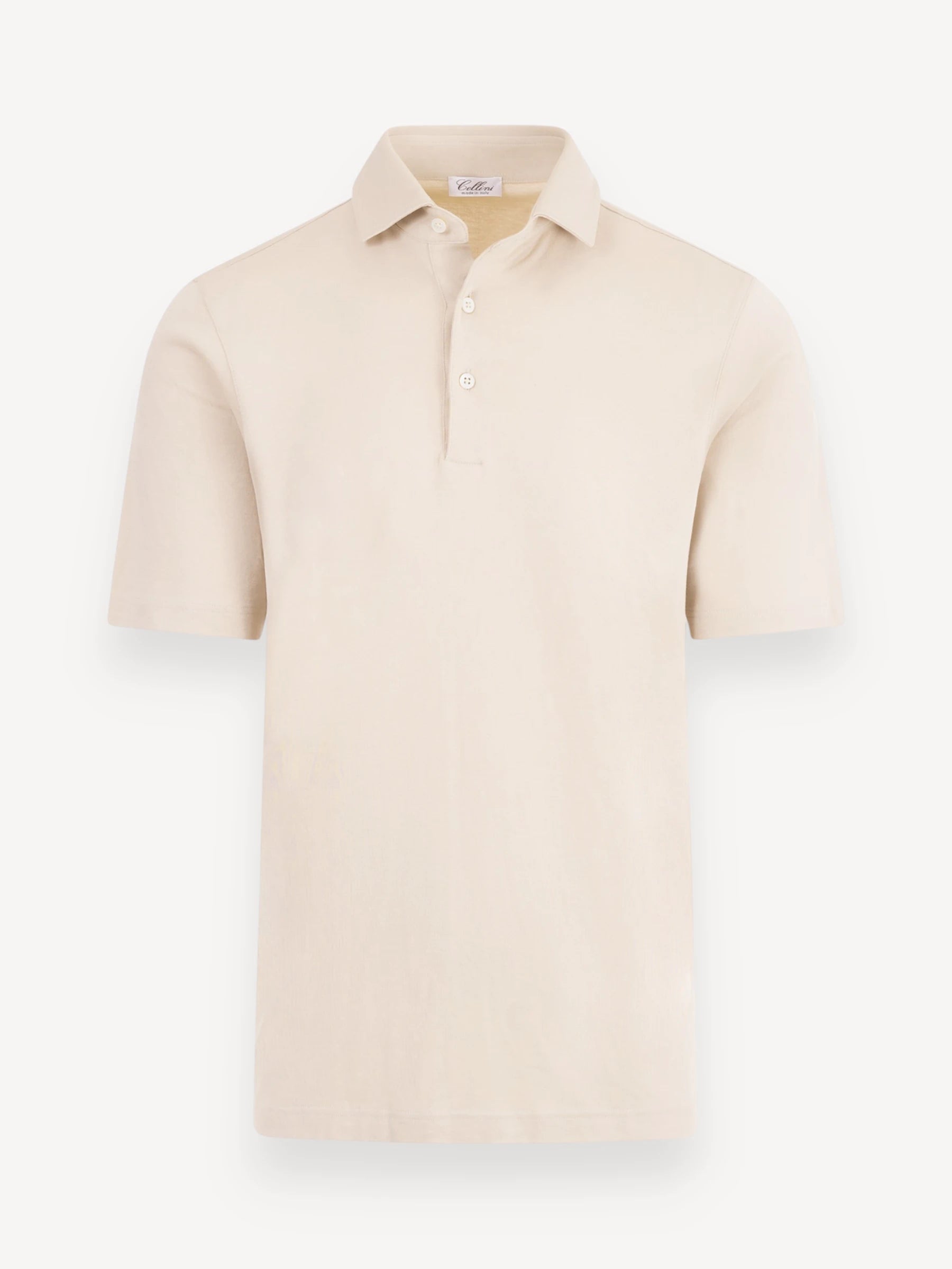Polo Gemerceriseerd Katoen - Beige
