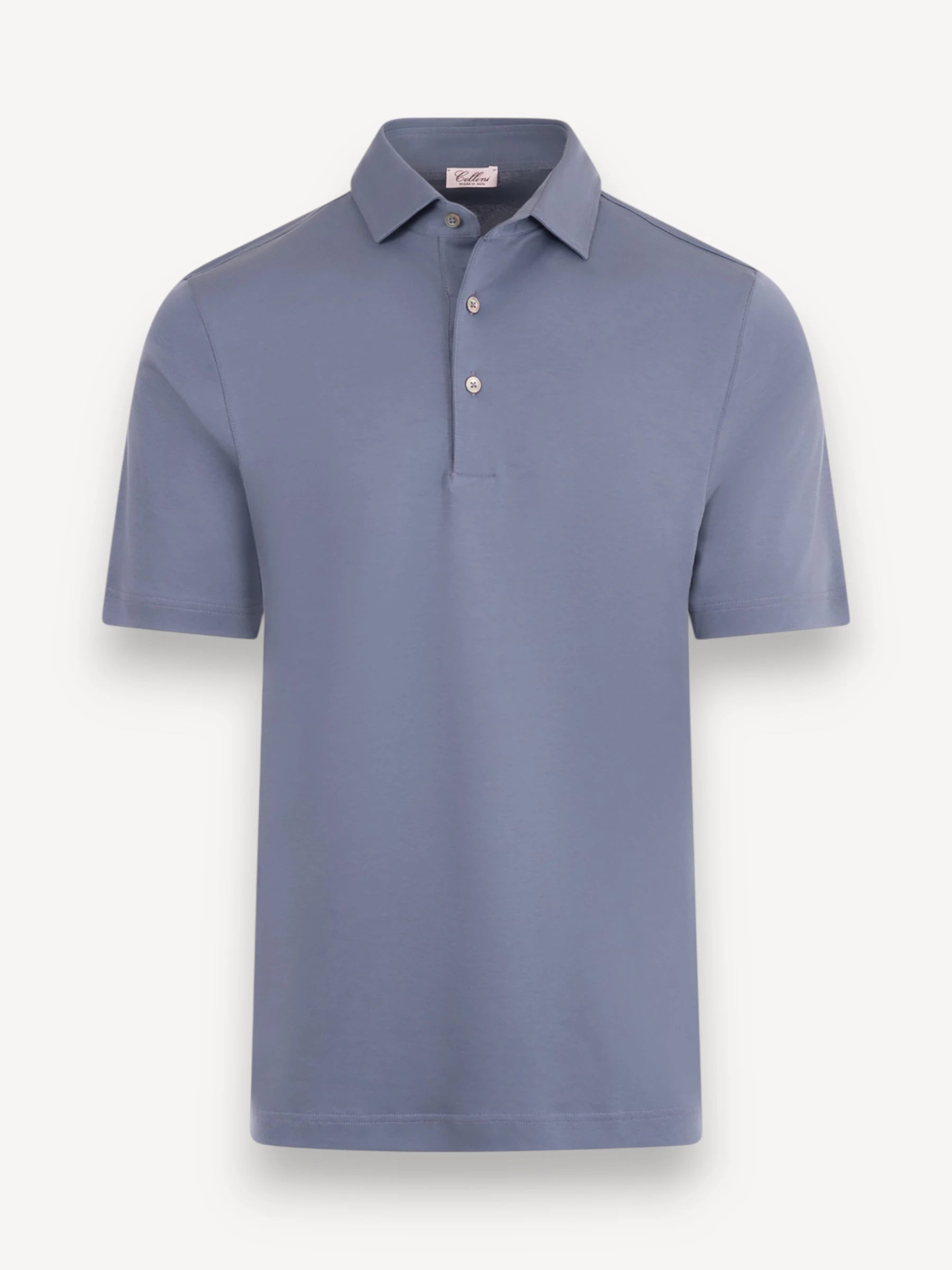 Polo Gemerceriseerd Katoen - Middenblauw