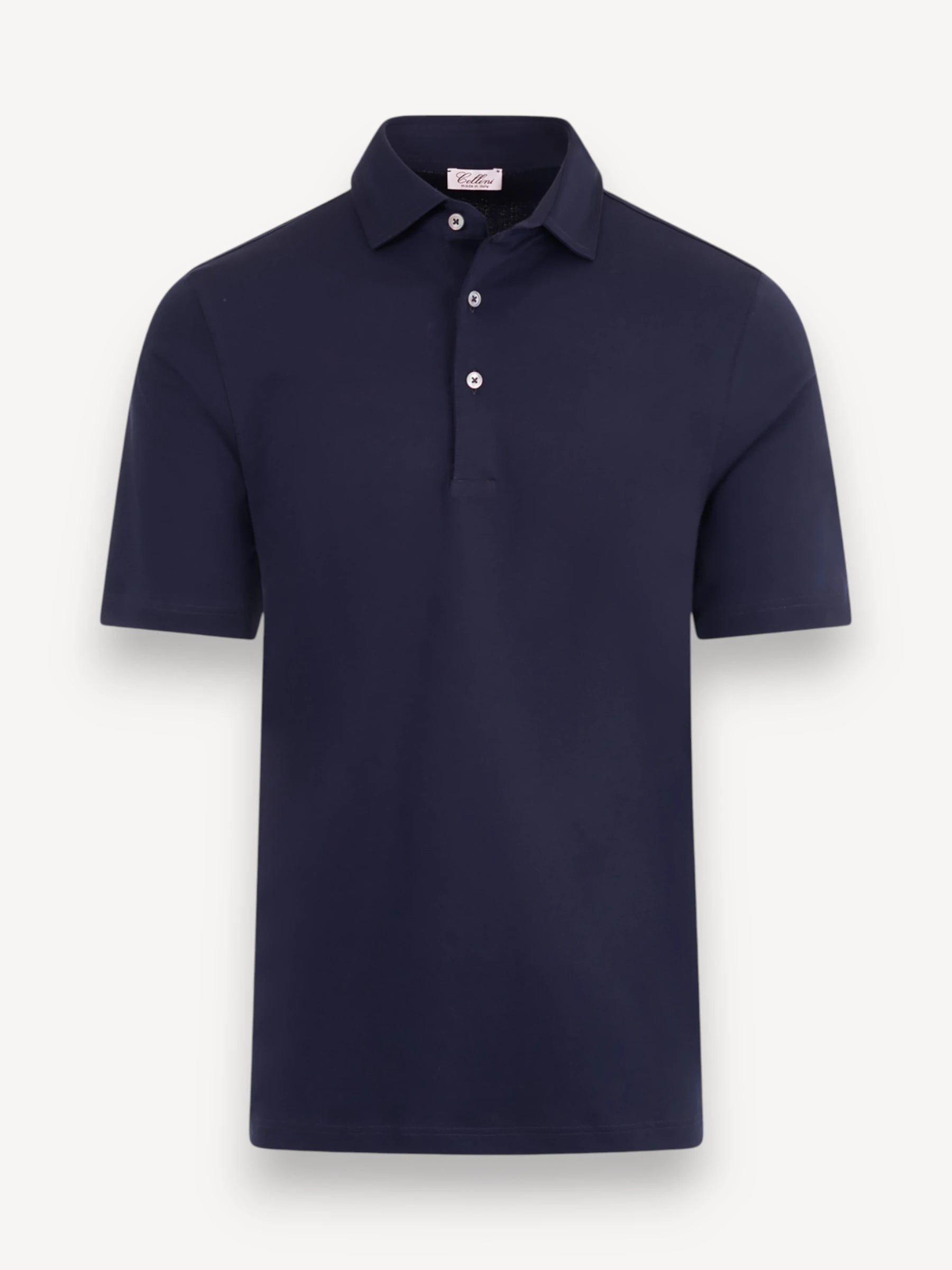 Polo Gemerceriseerd Katoen - Donkerblauw