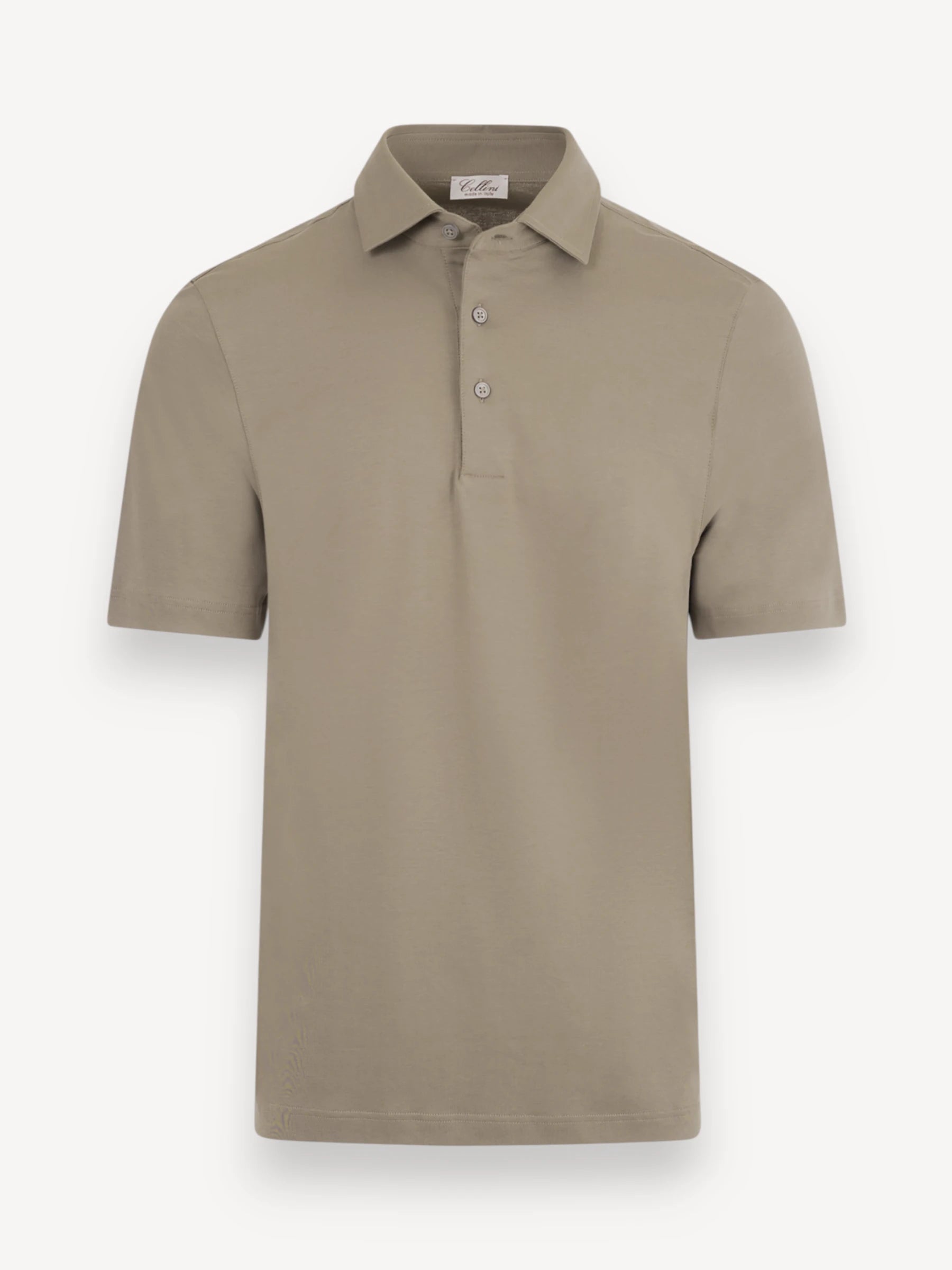 Polo Gemerceriseerd Katoen - Khaki