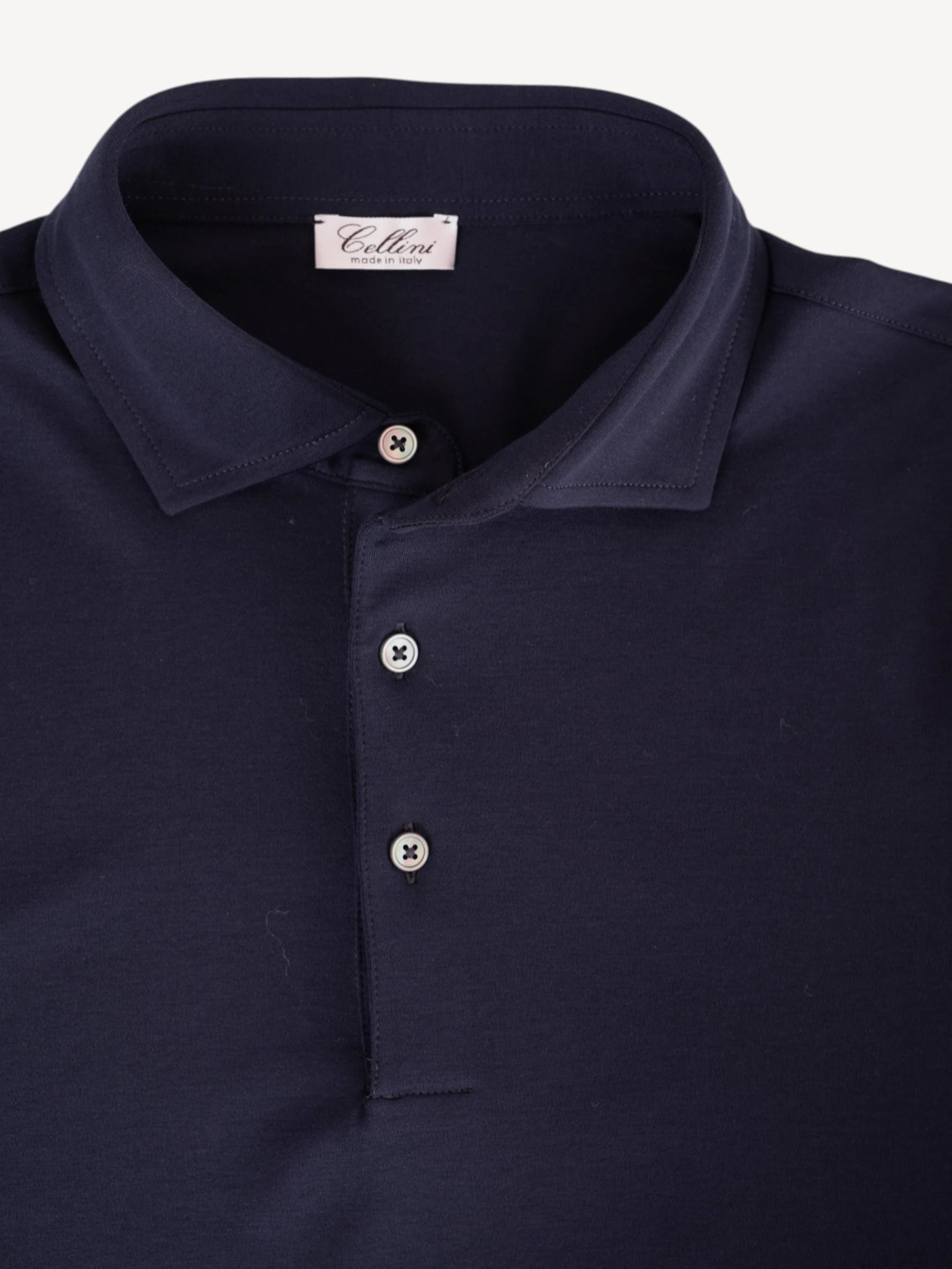 Polo Gemerceriseerd Katoen - Donkerblauw