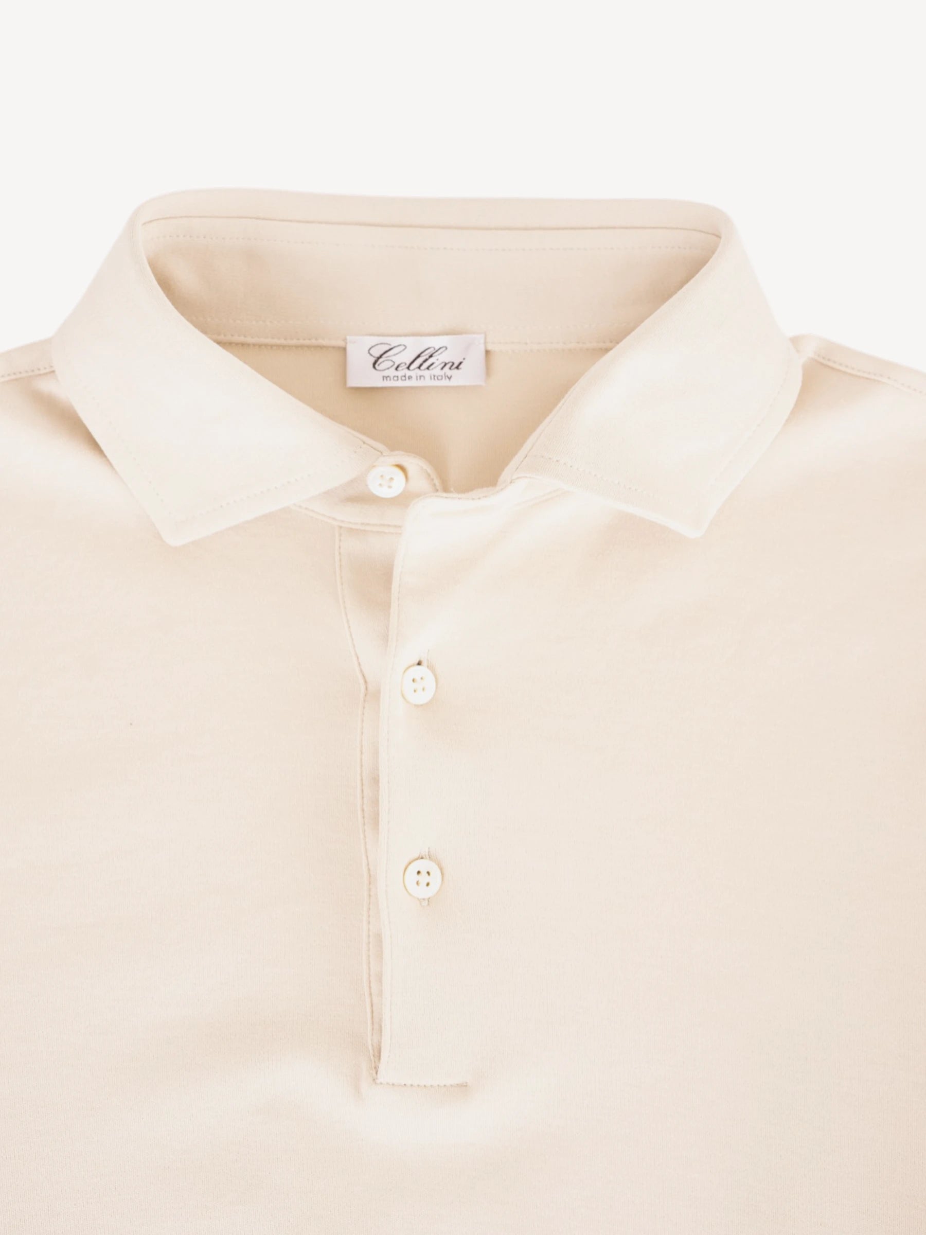 Polo Gemerceriseerd Katoen - Beige