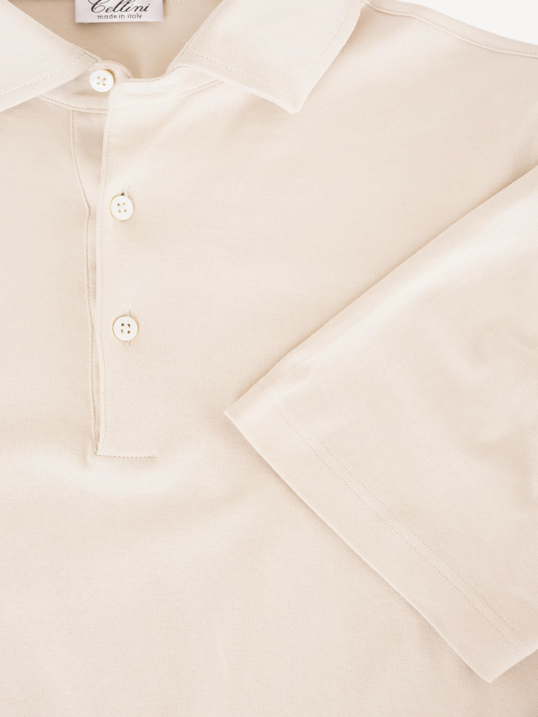 Polo Gemerceriseerd Katoen - Beige