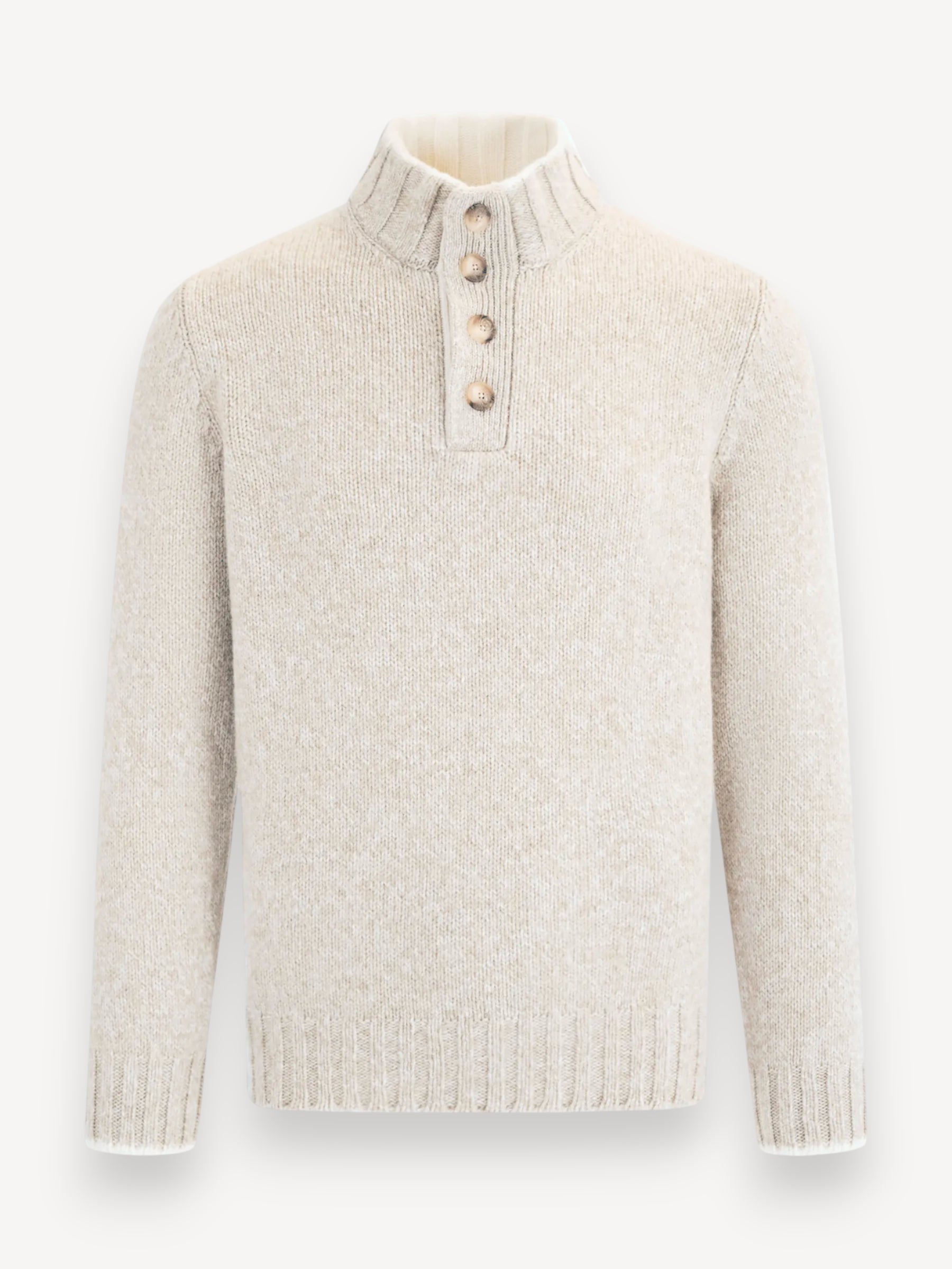 Half-Zip Sweater - Beige