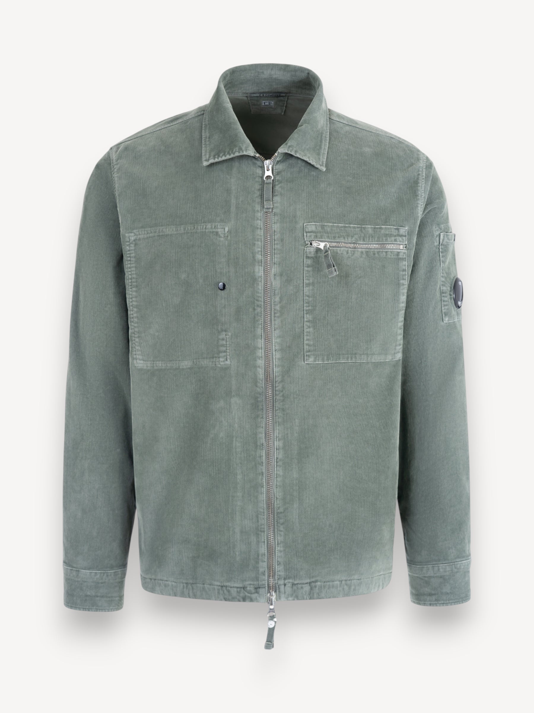 Corduroy Lens Overshirt - Gunmetal