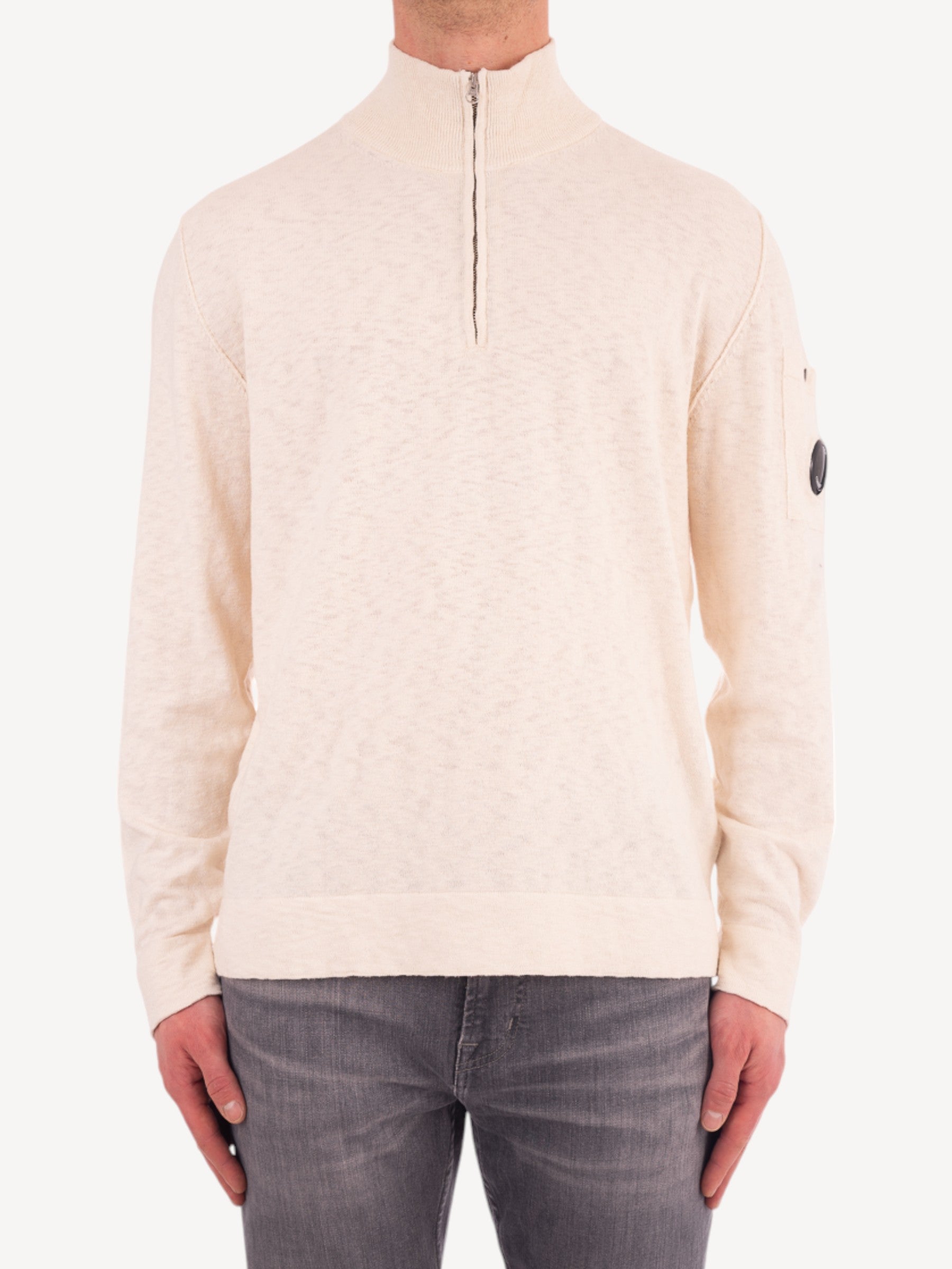 Half-Zip Pullover - Gauze White