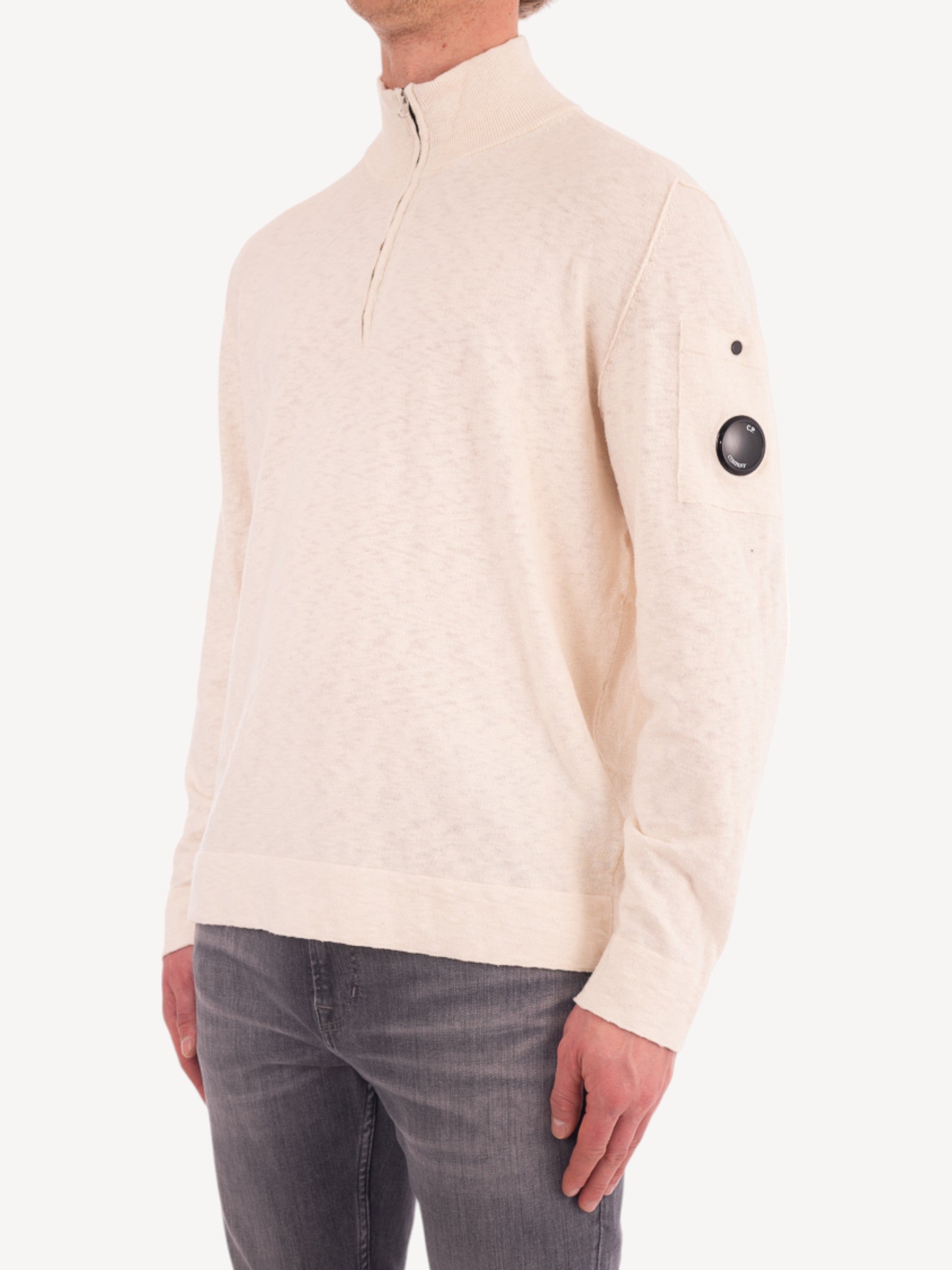 Half-Zip Pullover - Gauze White