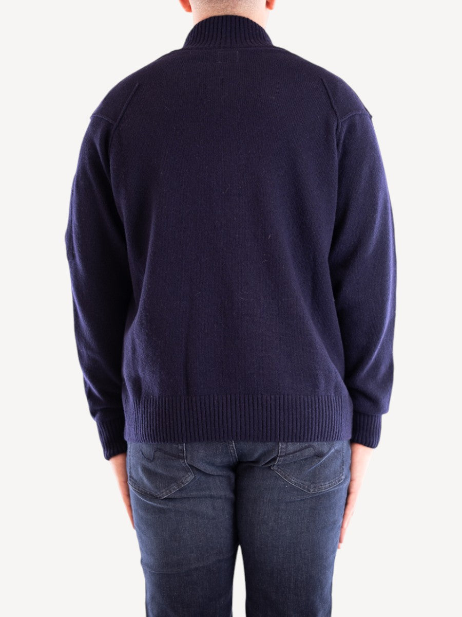 Lambswool Cardigan - Blue