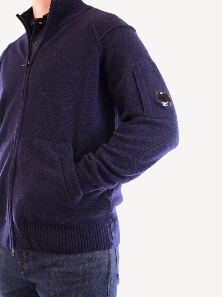 Lambswool Cardigan - Blue