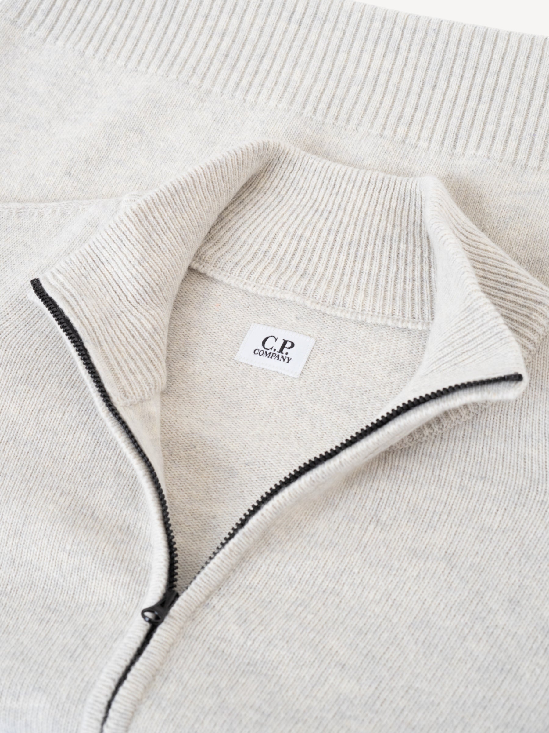 Lamsbwool Half-Zip Sweater - Grijs