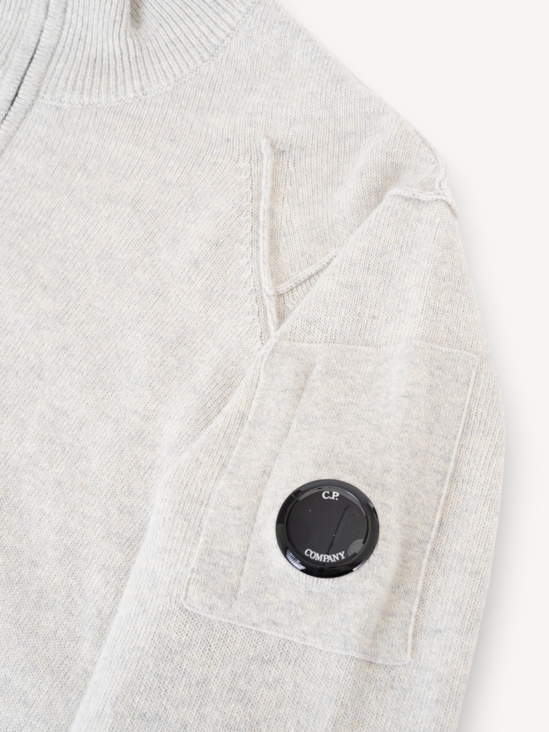 Lamsbwool Half-Zip Sweater - Grijs