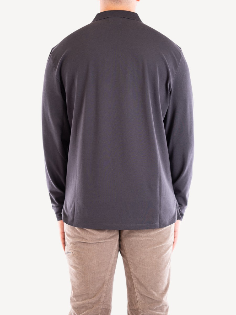 Longsleeve Polo - Dark Grey