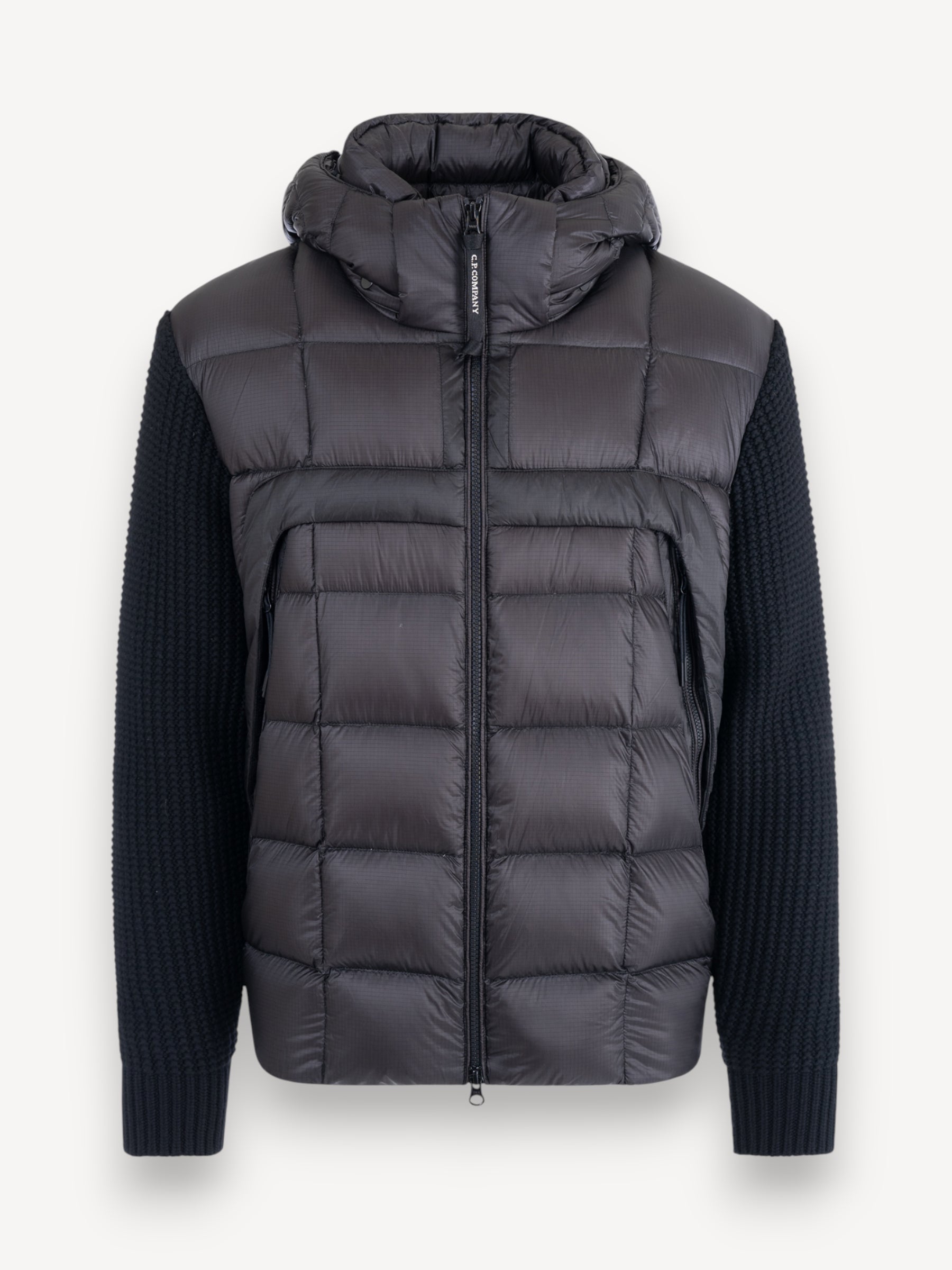 Mixed Wool Goggle Jacket - Zwart