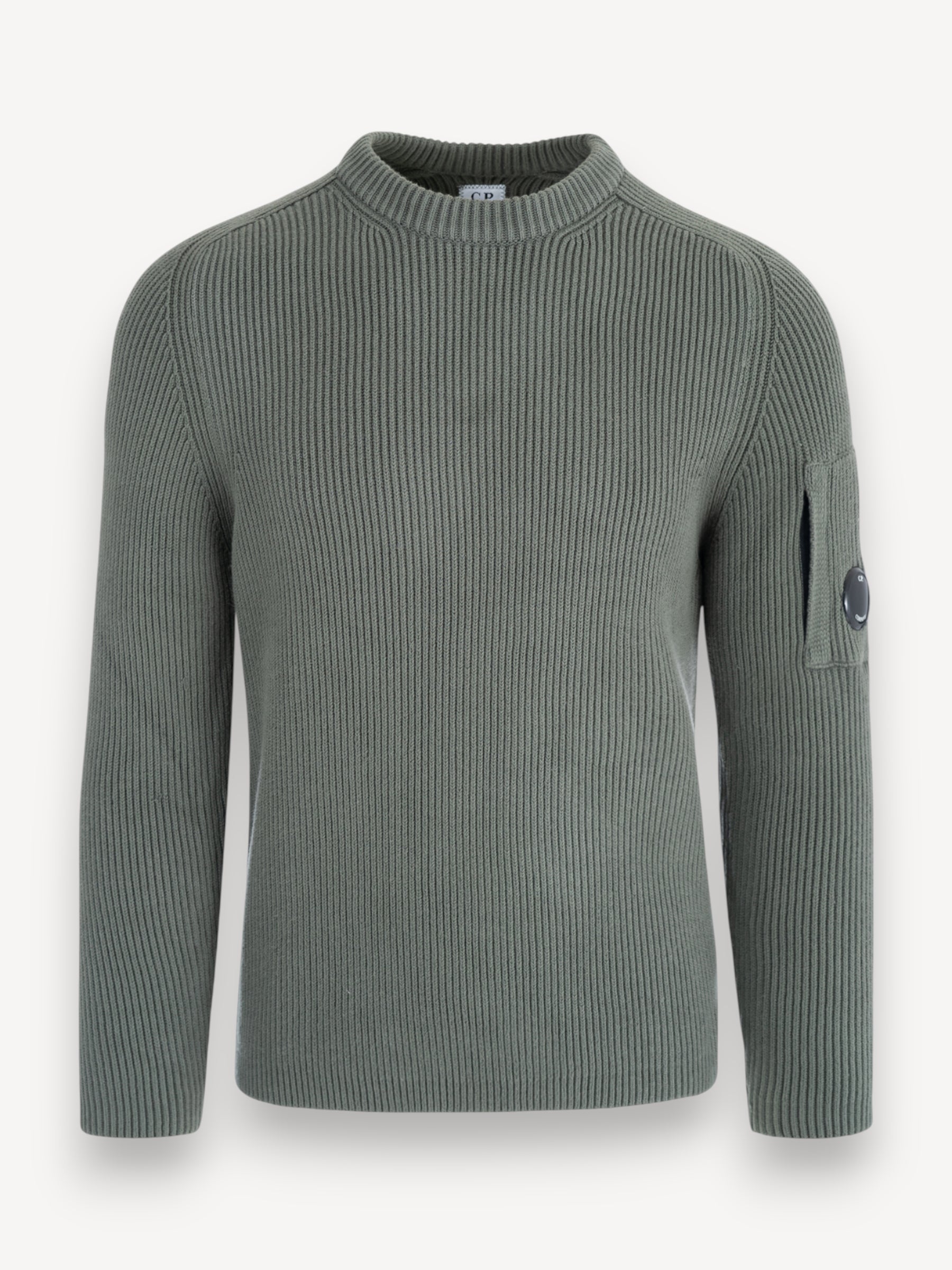 Rib Crewneck Sweater - Gunmetal