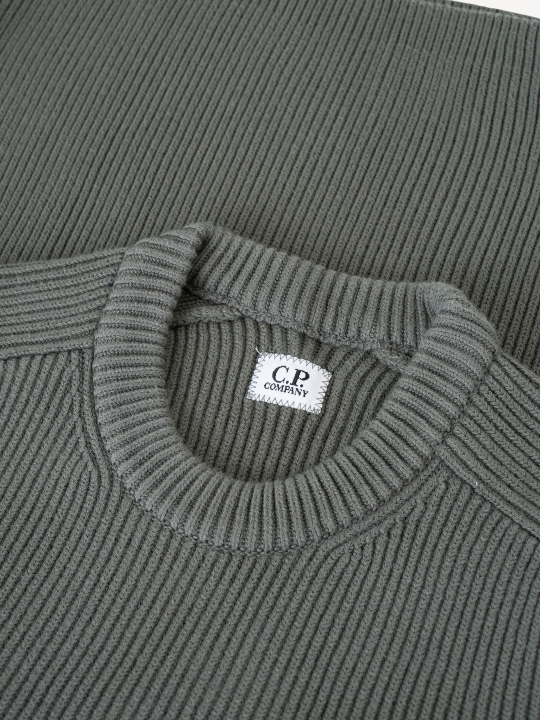 Rib Crewneck Sweater - Gunmetal