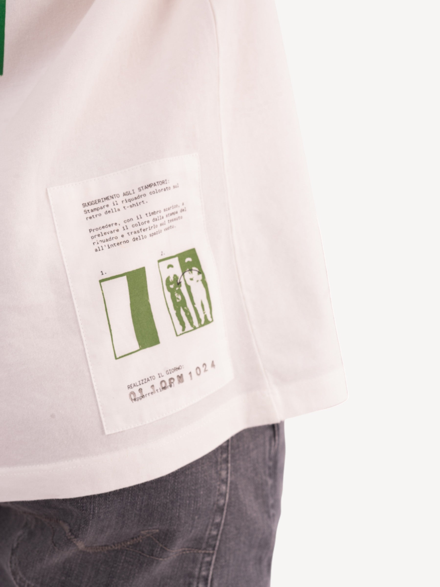 T-shirt Backlogo - Wit