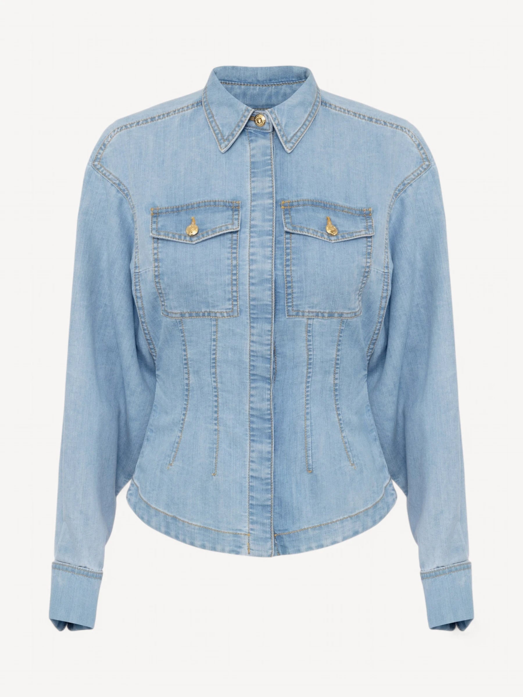 Denim Blouse - Lichtblauw