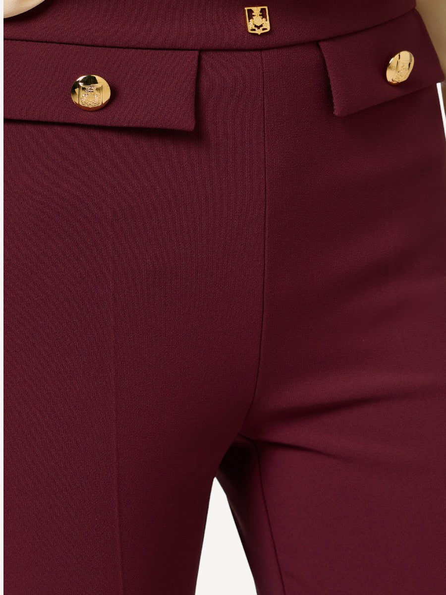 Straight Pants - Bordeaux