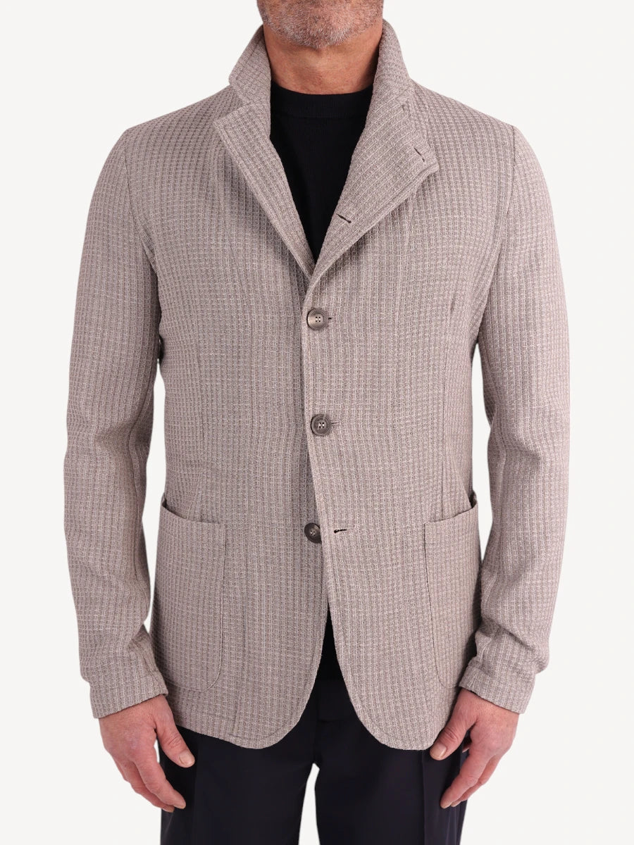 Gebreide Blazer  - Beige