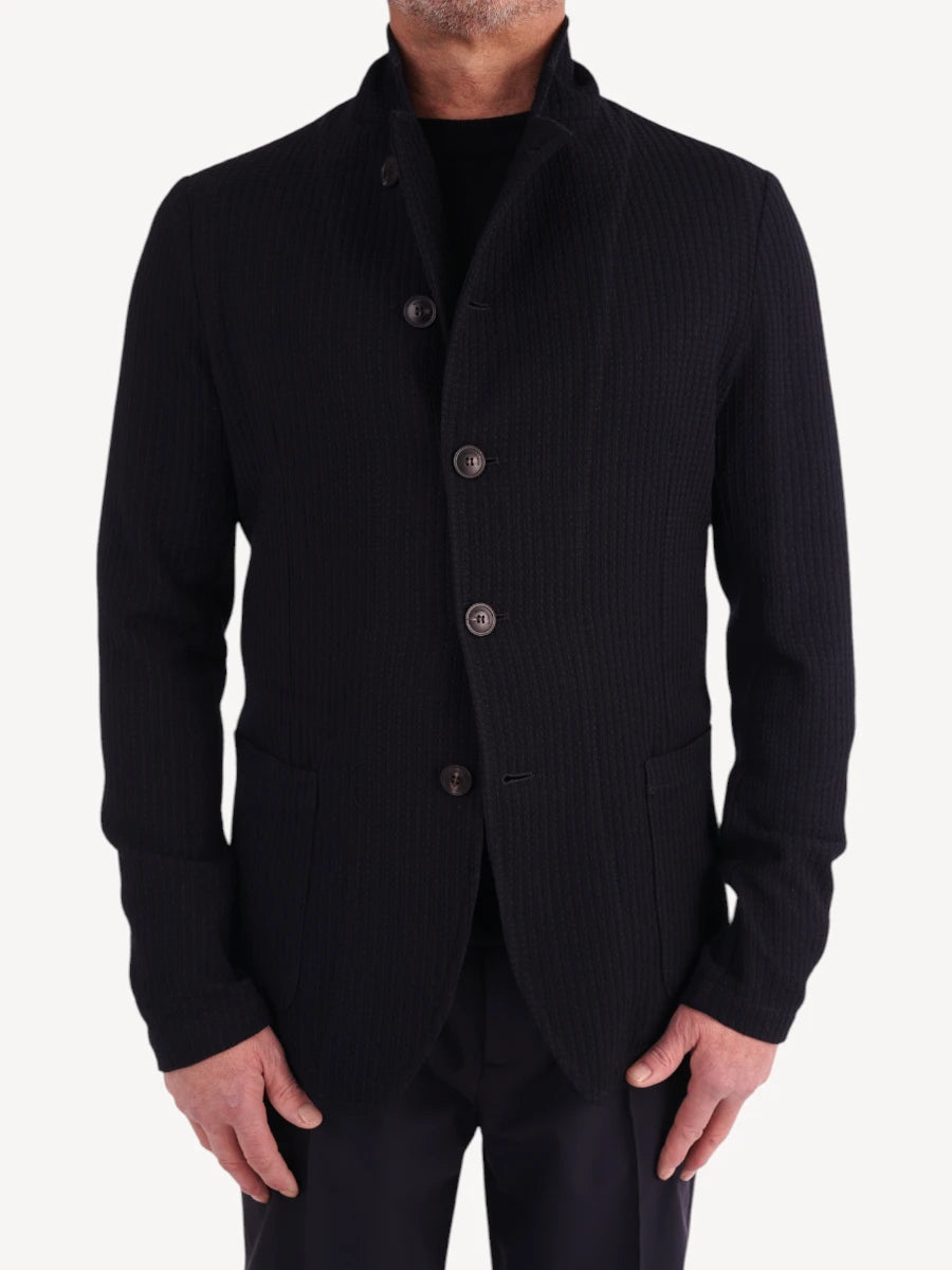 Gebreide Blazer - Donkerblauw