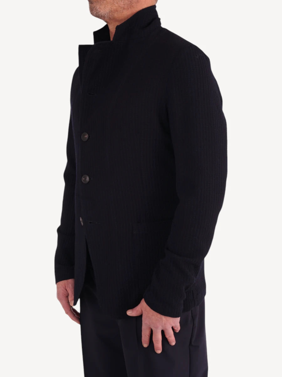 Gebreide Blazer - Donkerblauw