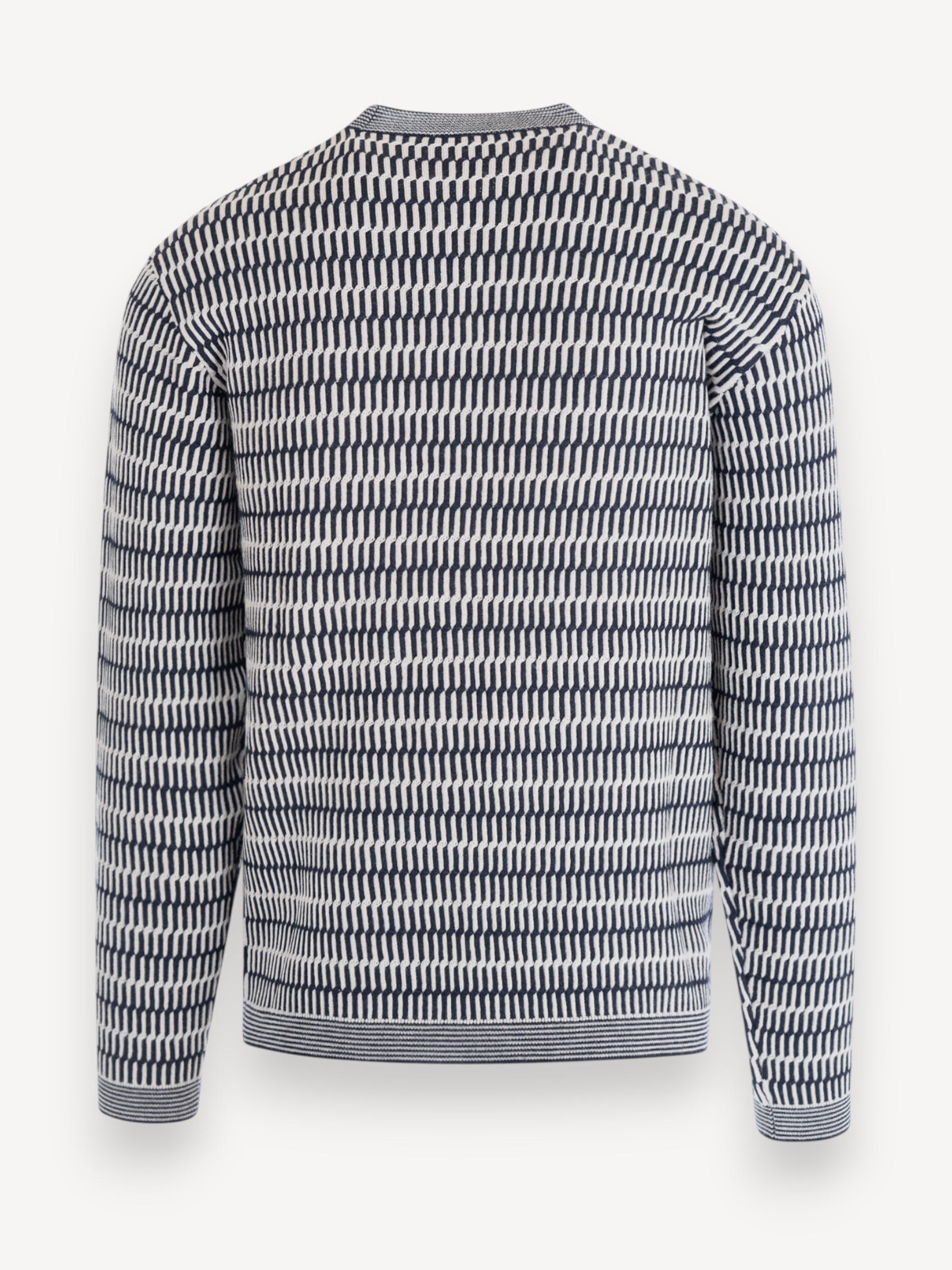Jacquard Pullover - Navy