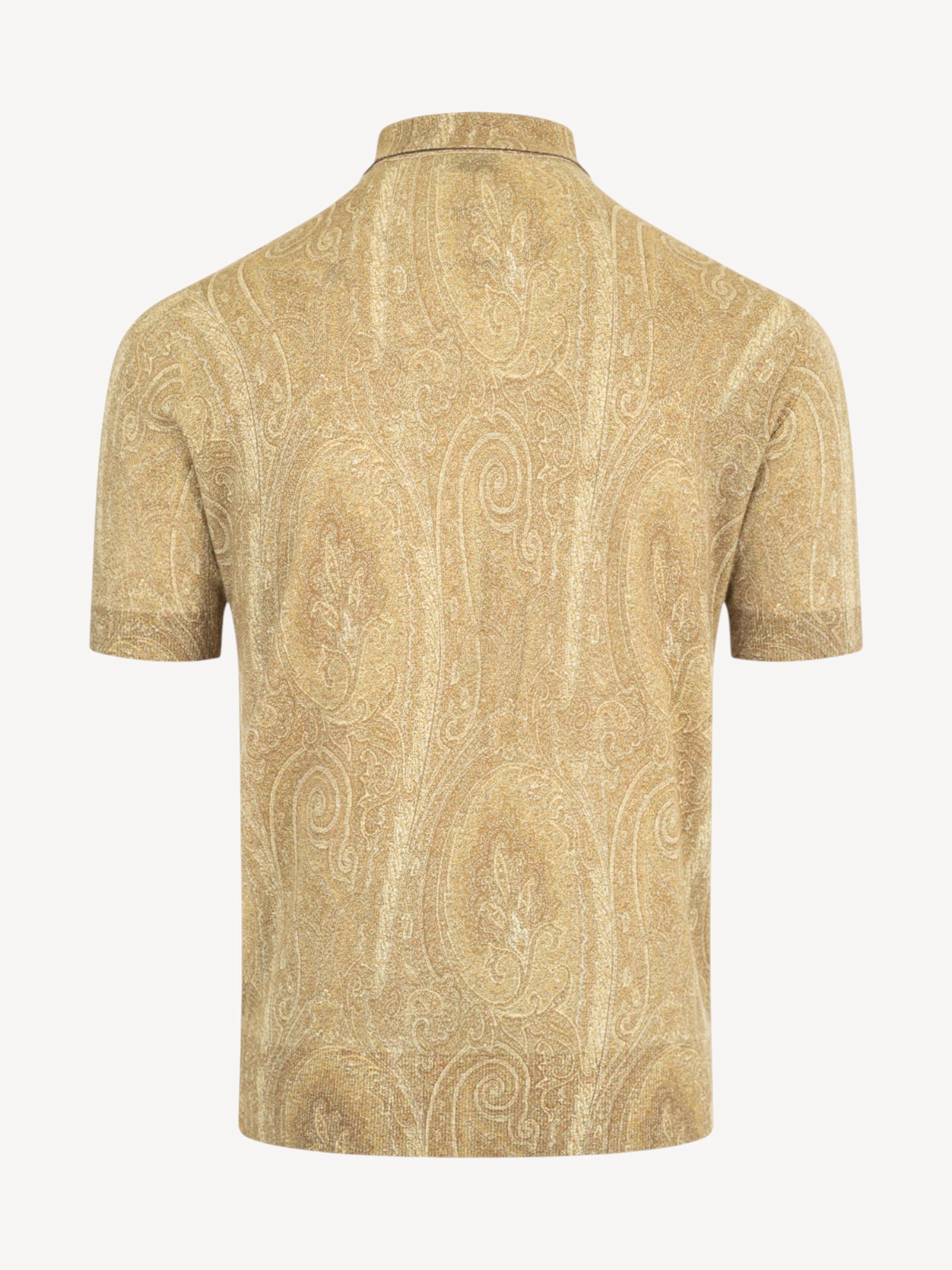 Cashmere Paisley Polo - Lichtbruin