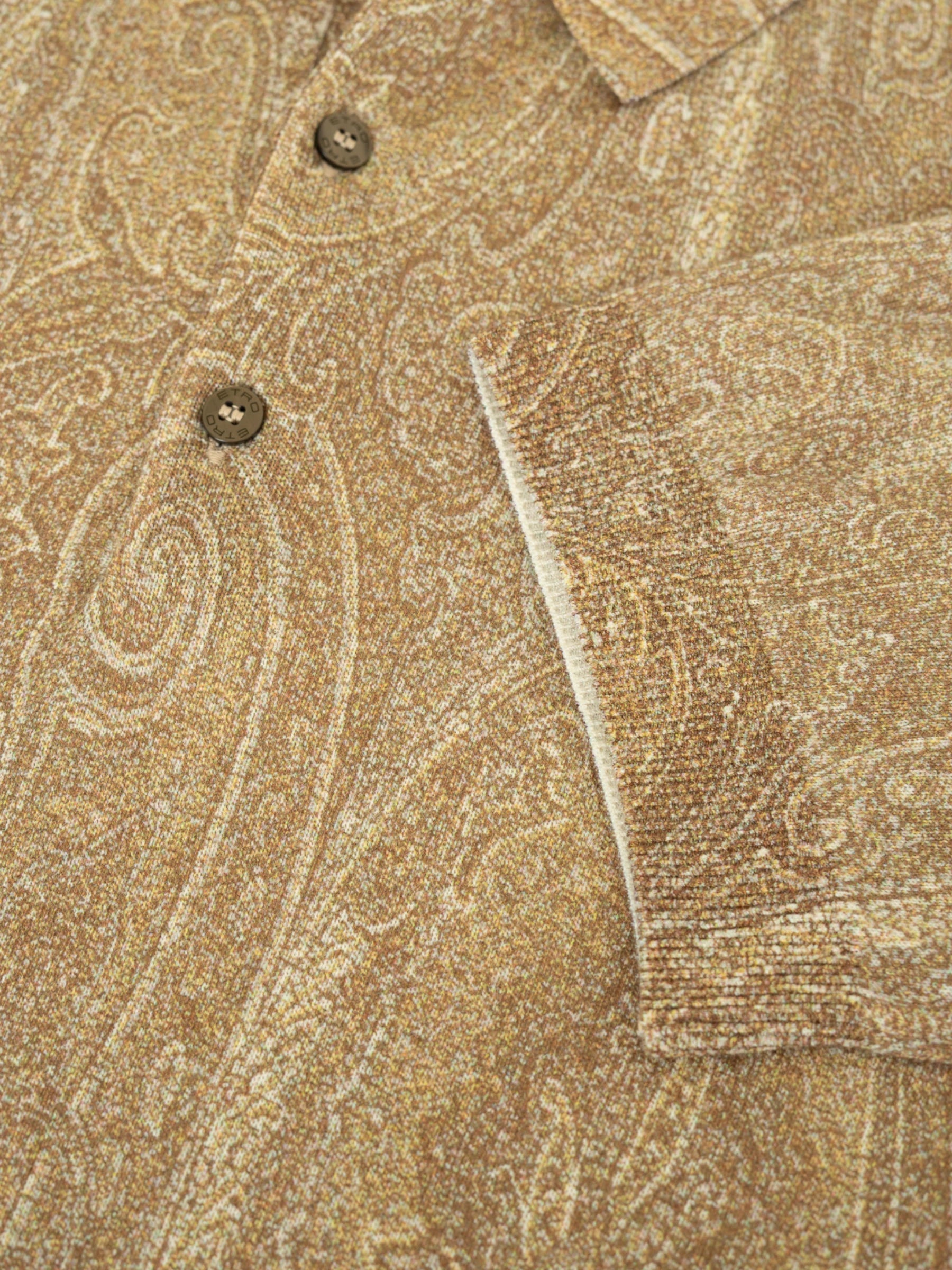 Cashmere Paisley Polo - Lichtbruin