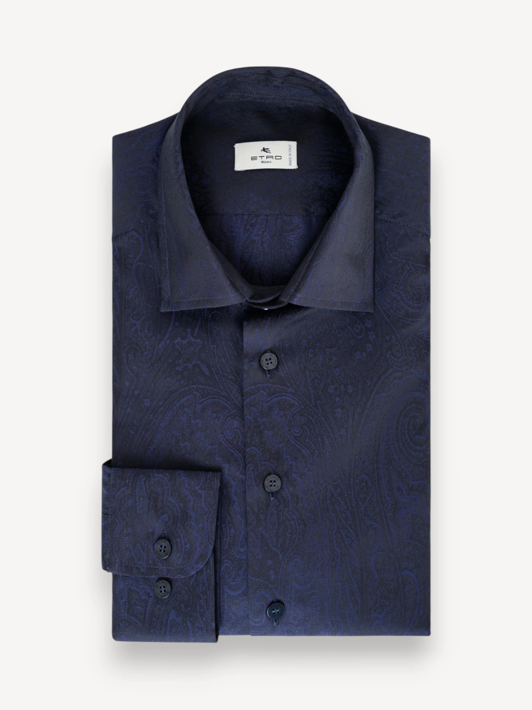 Jacquard Shirt - Donkerblauw