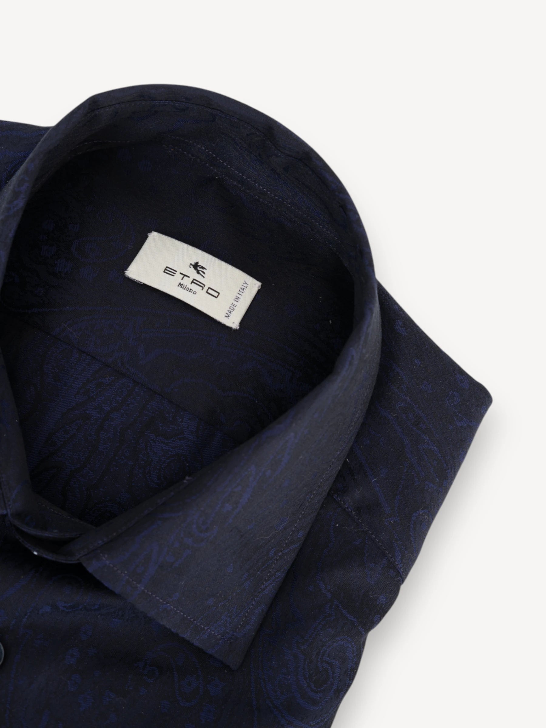 Jacquard Shirt - Donkerblauw
