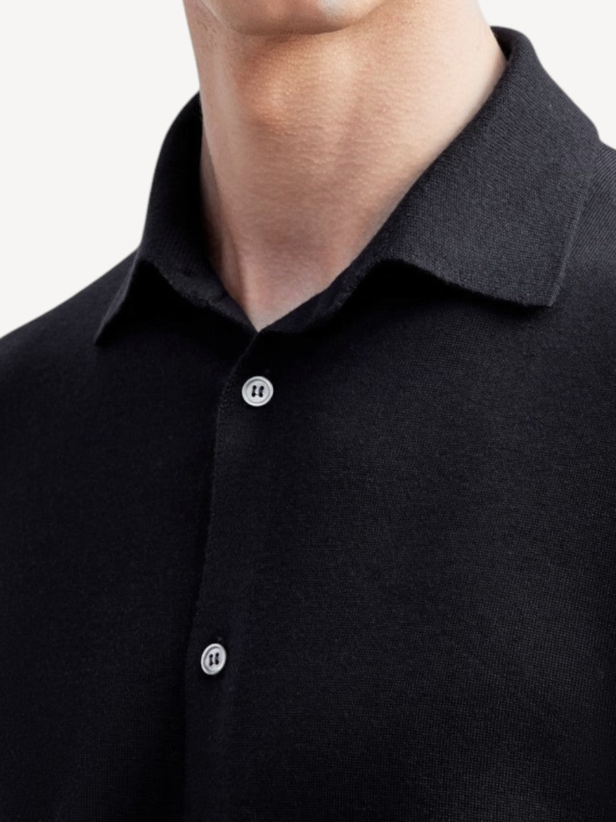 Merino Wool Shirt - Black