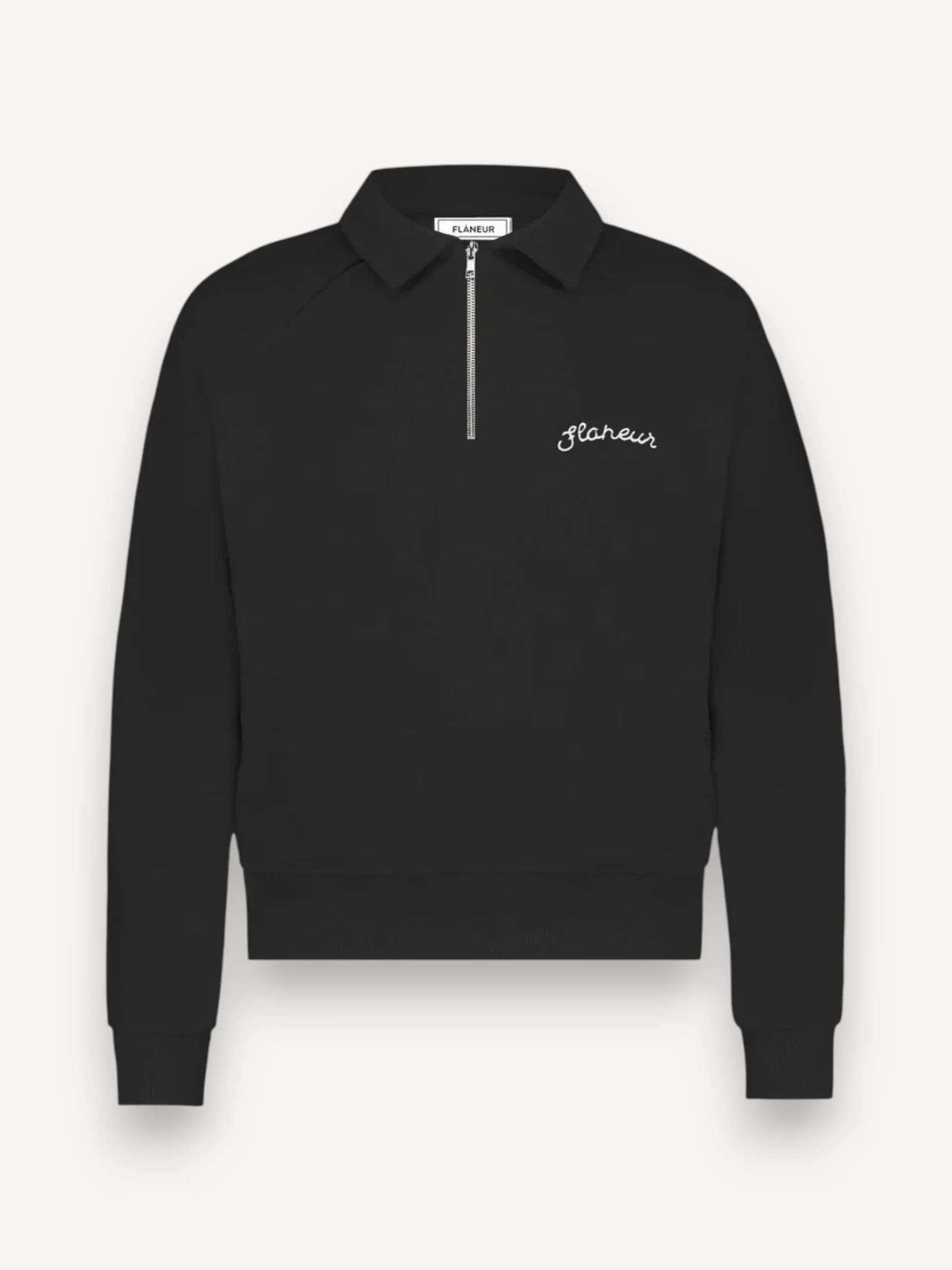 Signature Half Zip Sweater - Zwart