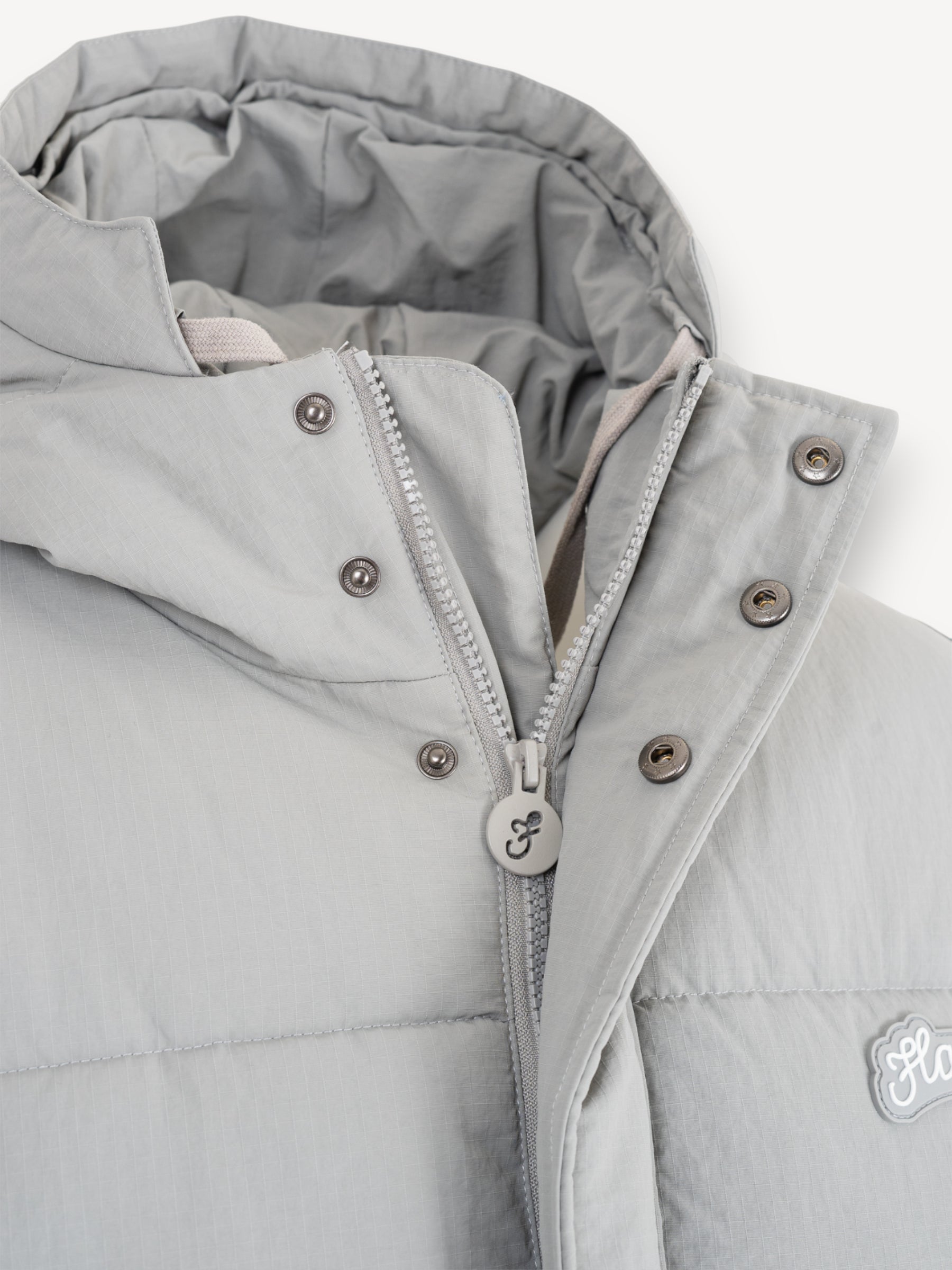 Signature Puffer Jacket - Grijs