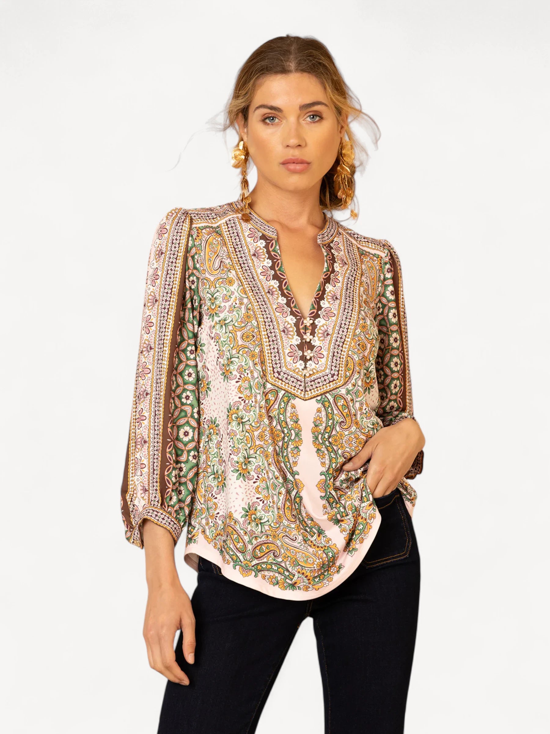 Alianna Jersey Top - Bruin