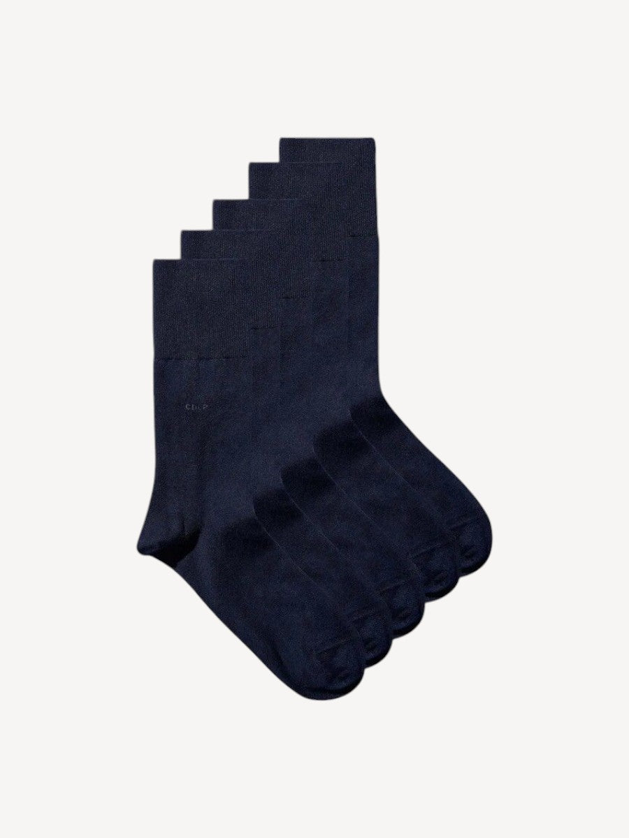 Bamboo Socks 5-Pack - Donkerblauw