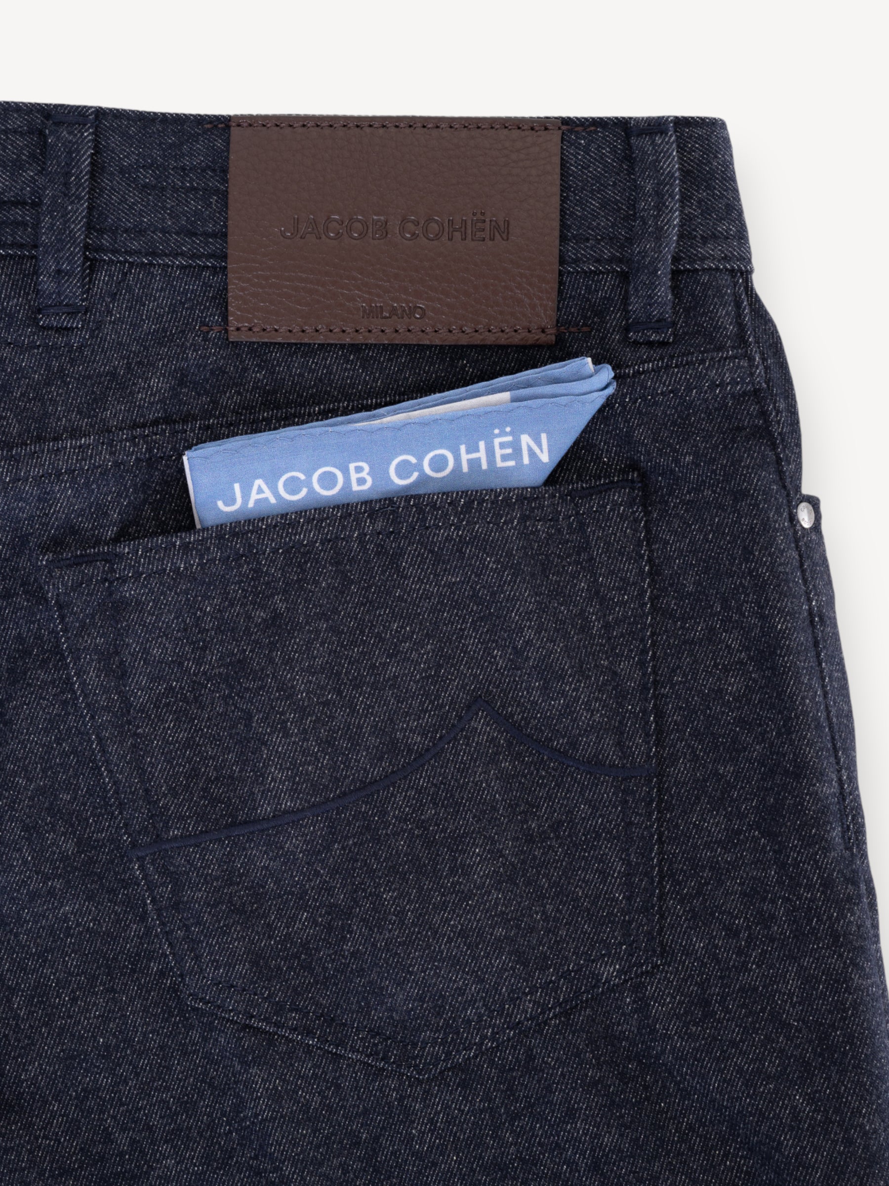Bard Cashmere Slim-Fit Jeans - Donkerblauw