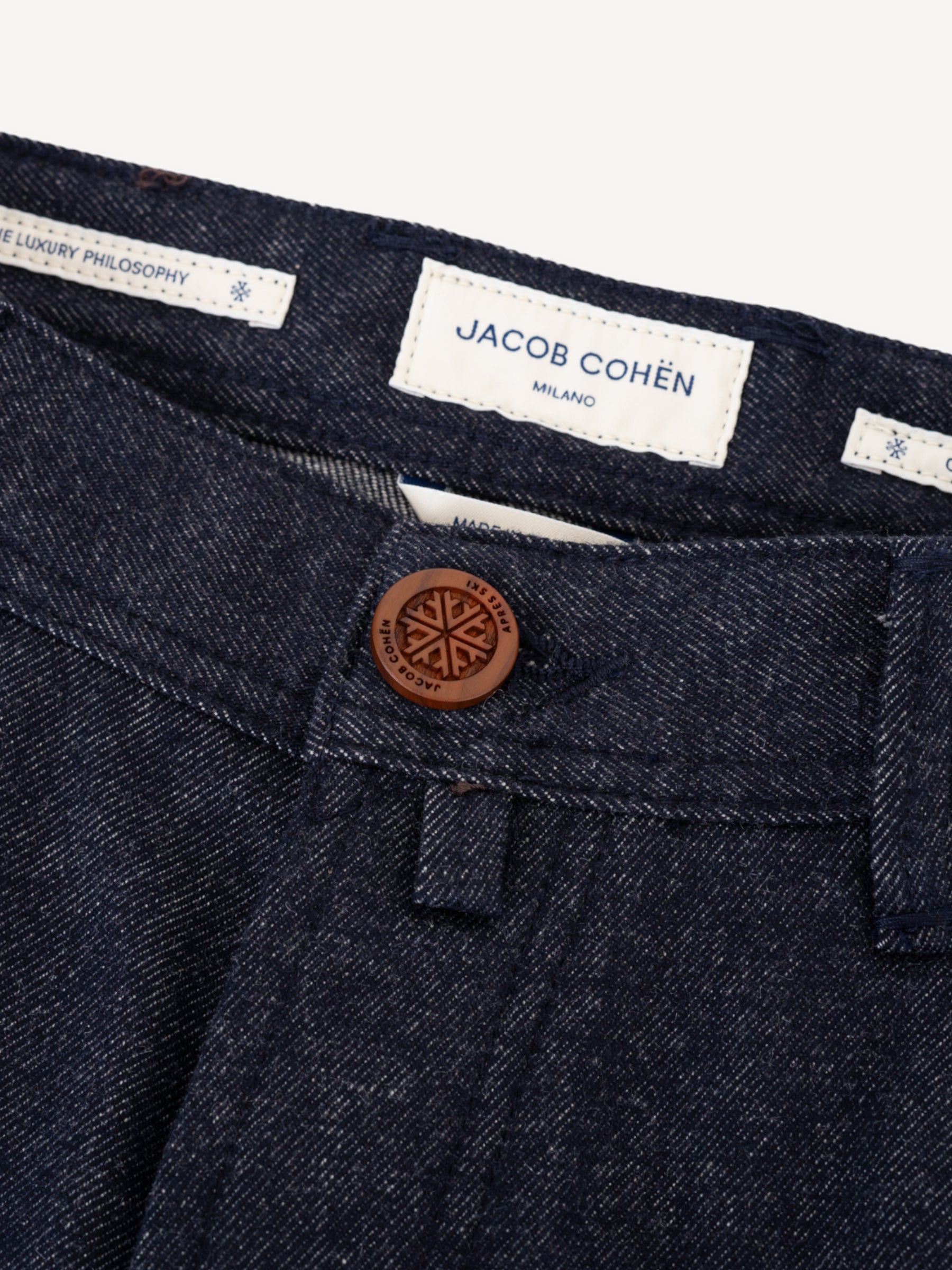 Bard Cashmere Slim-Fit Jeans - Donkerblauw